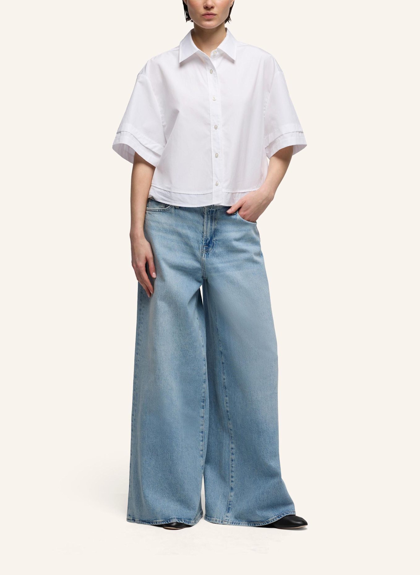 7 for all mankind Jeans MARIE TAILORLESS Wide Fit: BLAU