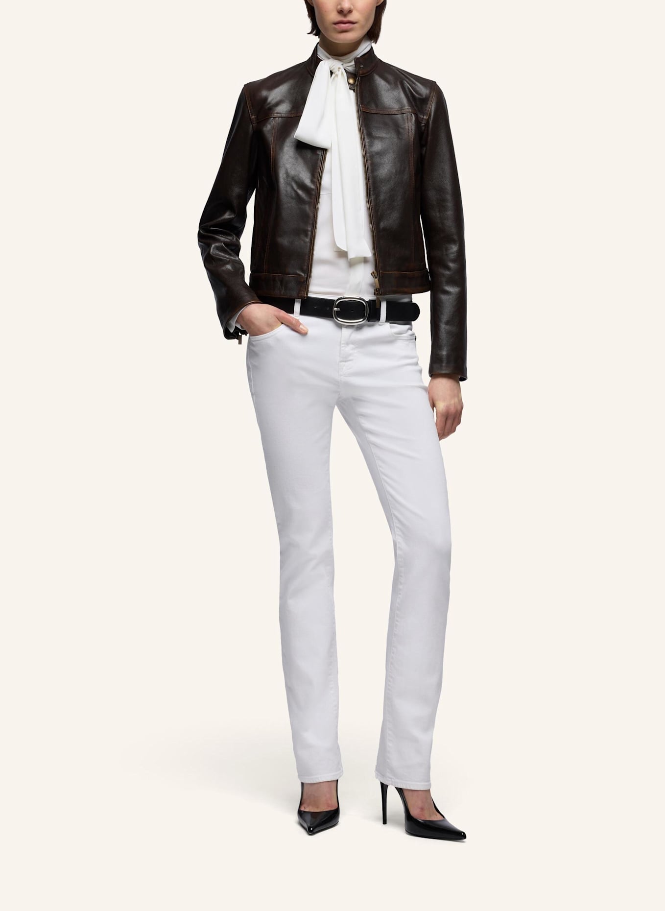 7 for all mankind Pants THE SLIM Slim Fit: WEISS