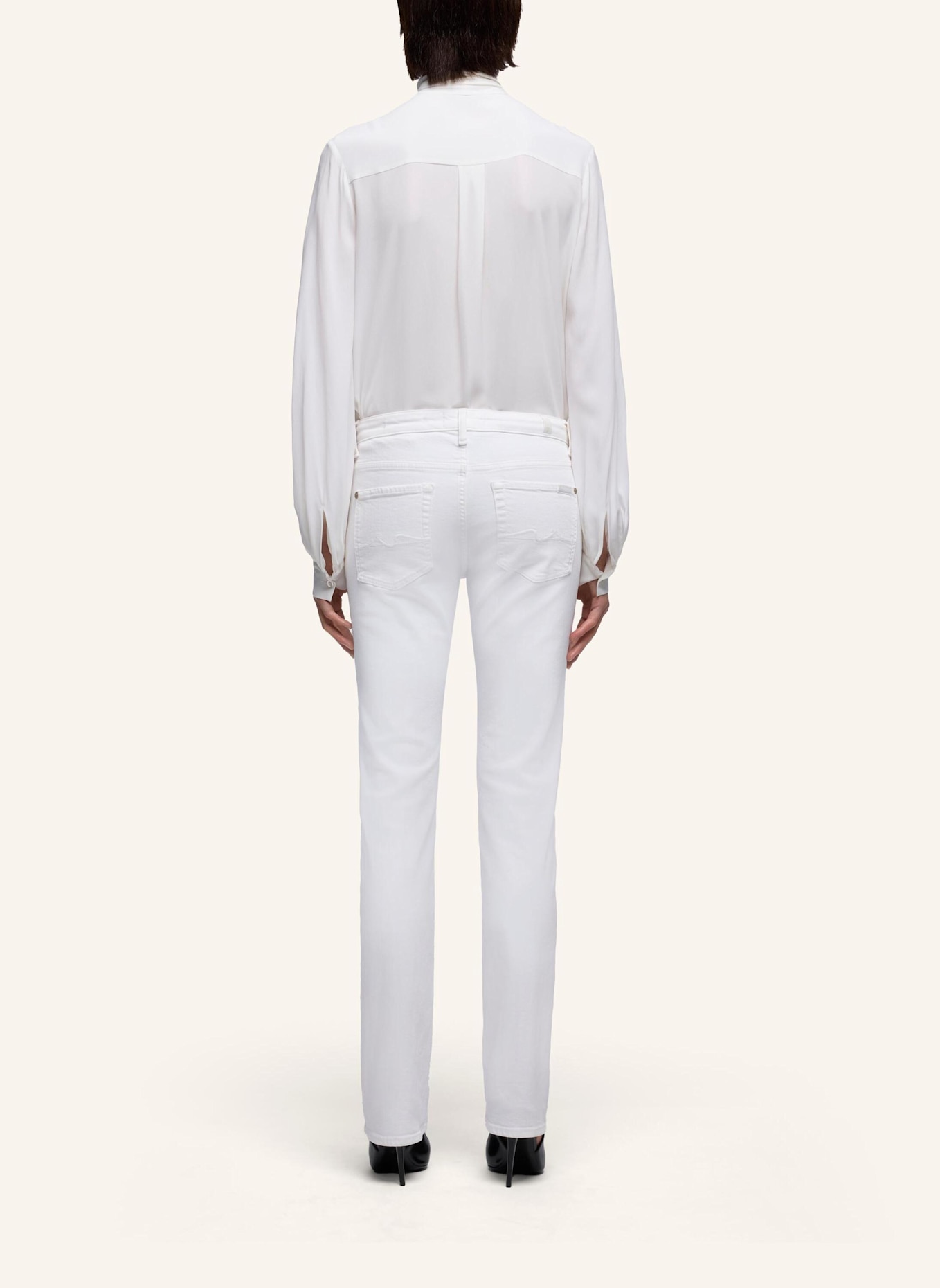 7 for all mankind Pants THE SLIM Slim Fit: WEISS