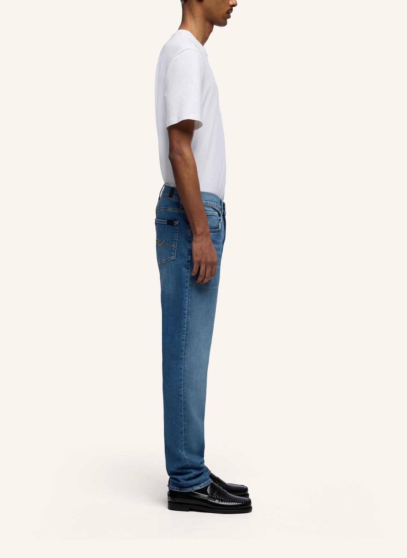 7 for all mankind Jeans SLIMMY TAPERED Skinny Fit: BLAU