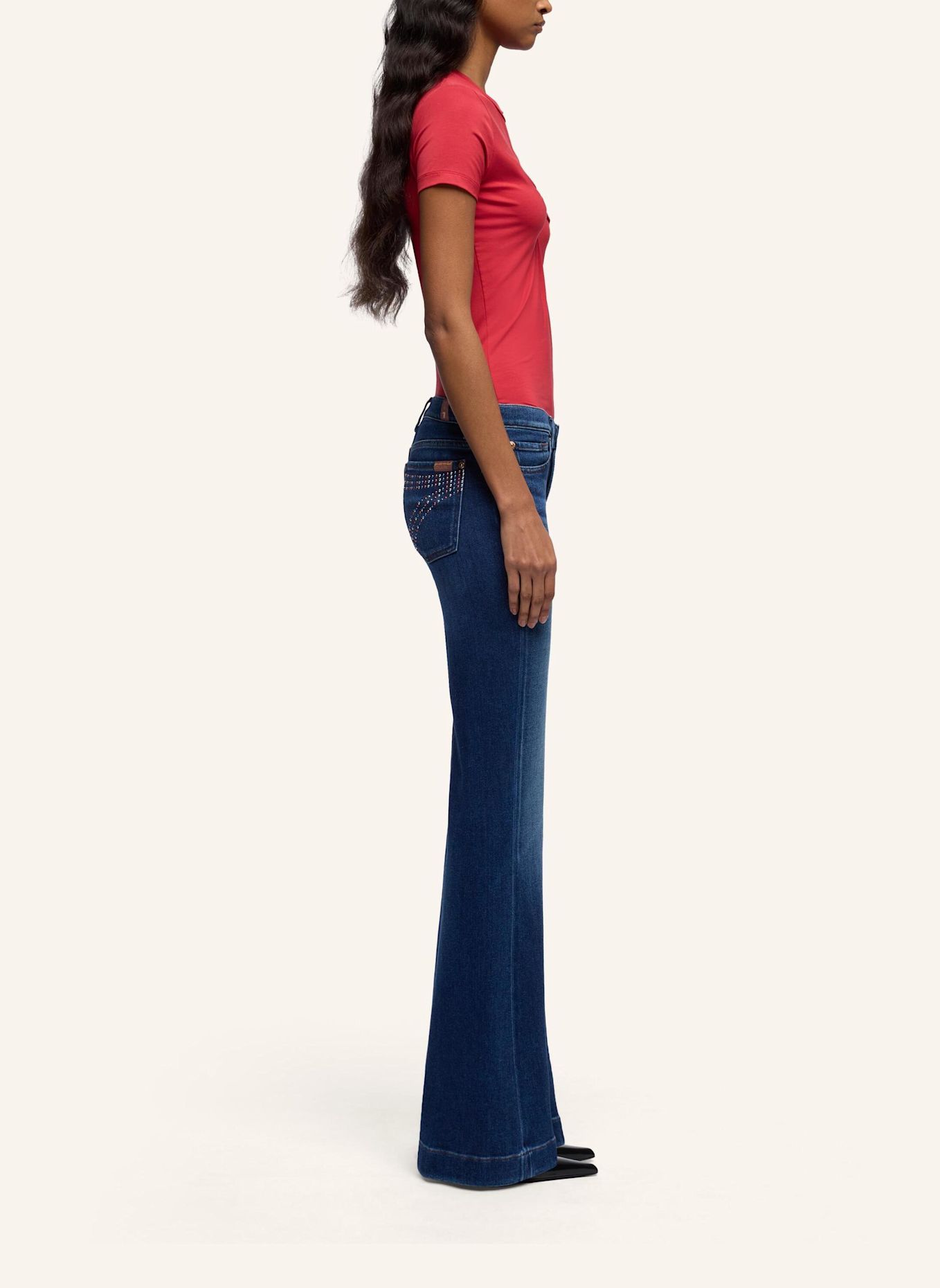 7 for all mankind Jeans DOJO Flare Fit: BLAU