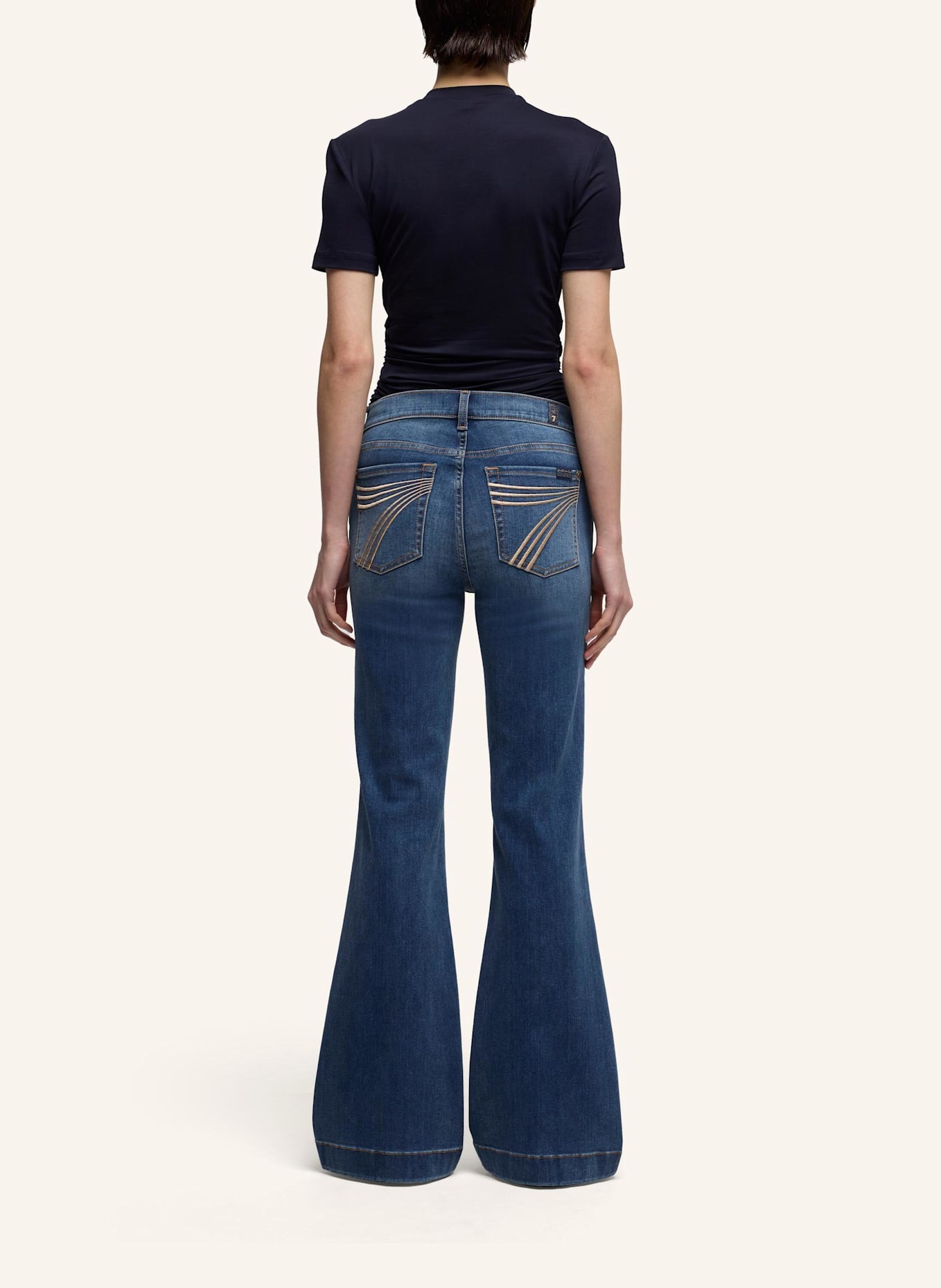 7 for all mankind Jeans DOJO TAILORLESS Flare Fit: BLAU