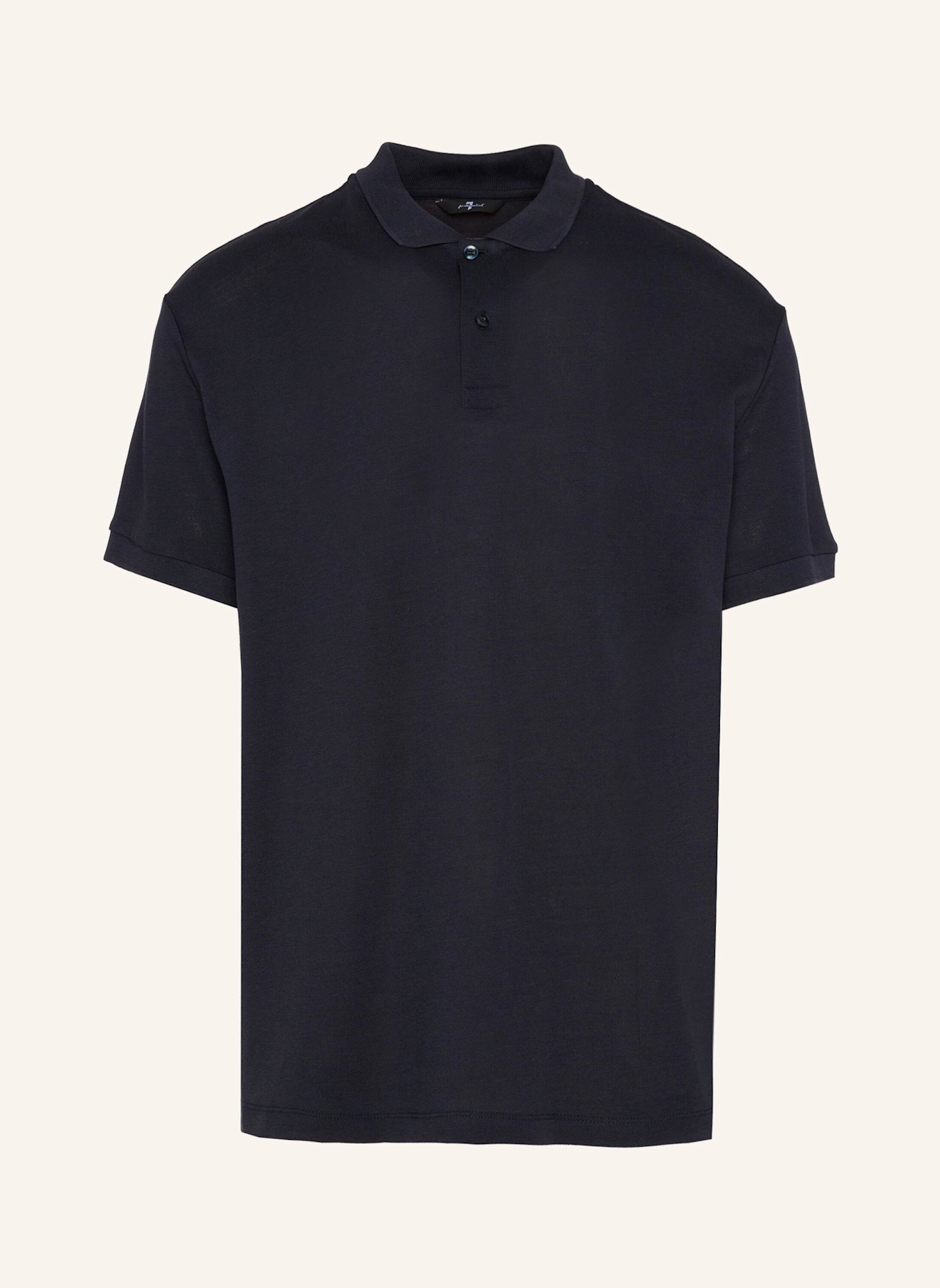 7 for all mankind Knitted S/S POLO: BLAU