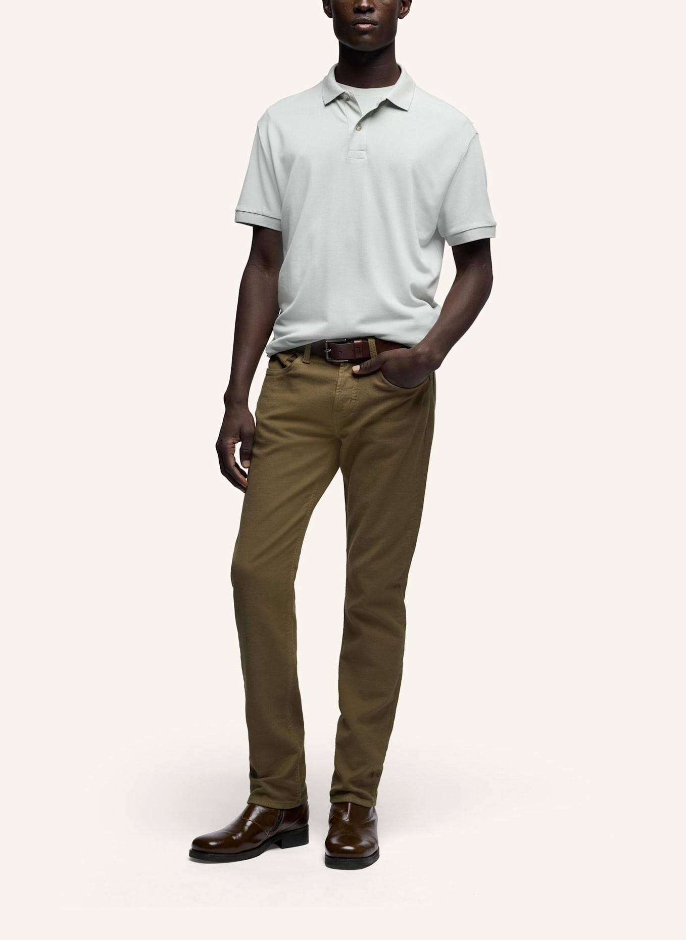 7 for all mankind Knitted S/S POLO: BLAU