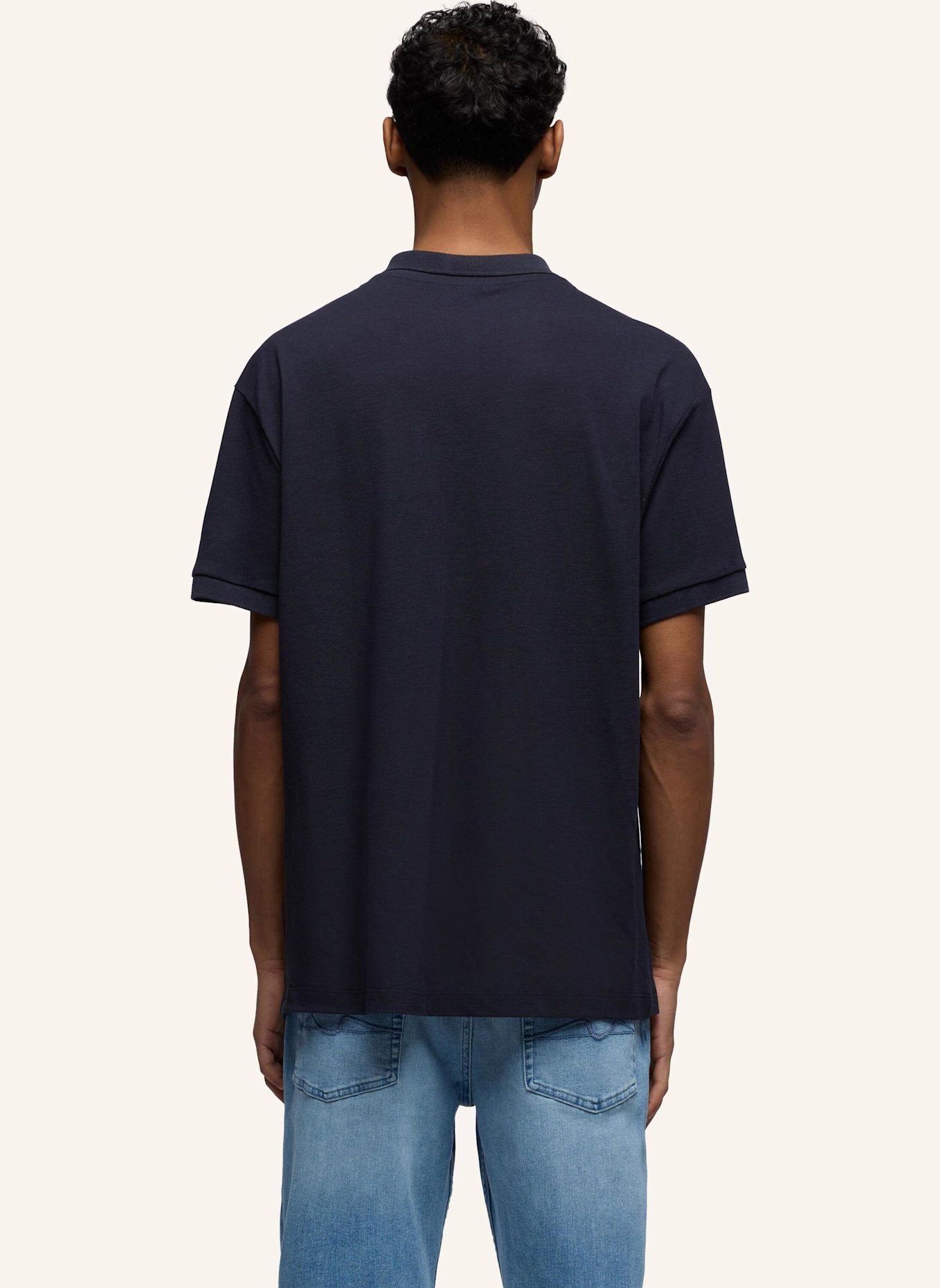 7 for all mankind Knitted S/S POLO: BLAU