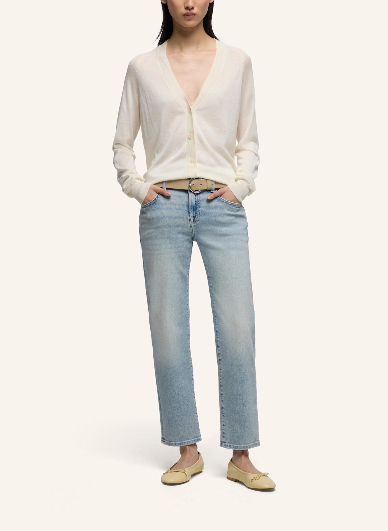 7 for all mankind Straight Jeans CALIE STRAIGHT ANKLE: BLAU