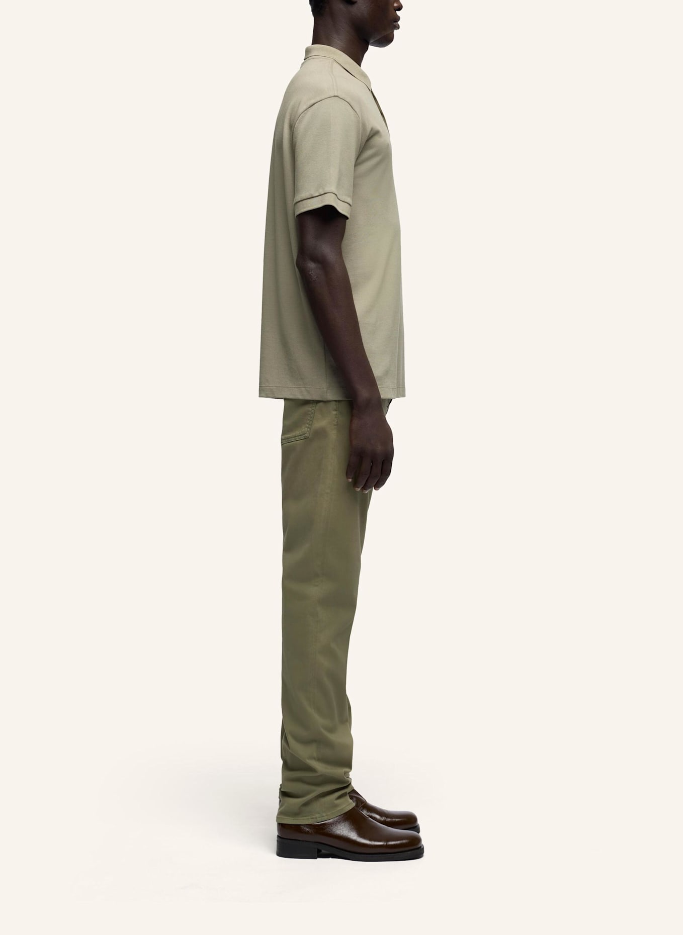 7 for all mankind Knitted S/S POLO: GRÜN