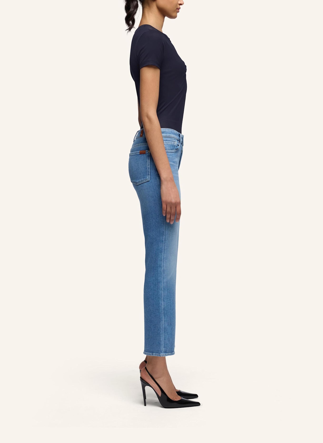 7 for all mankind Jeans CROPPED BOOT Bootcut Fit: BLAU