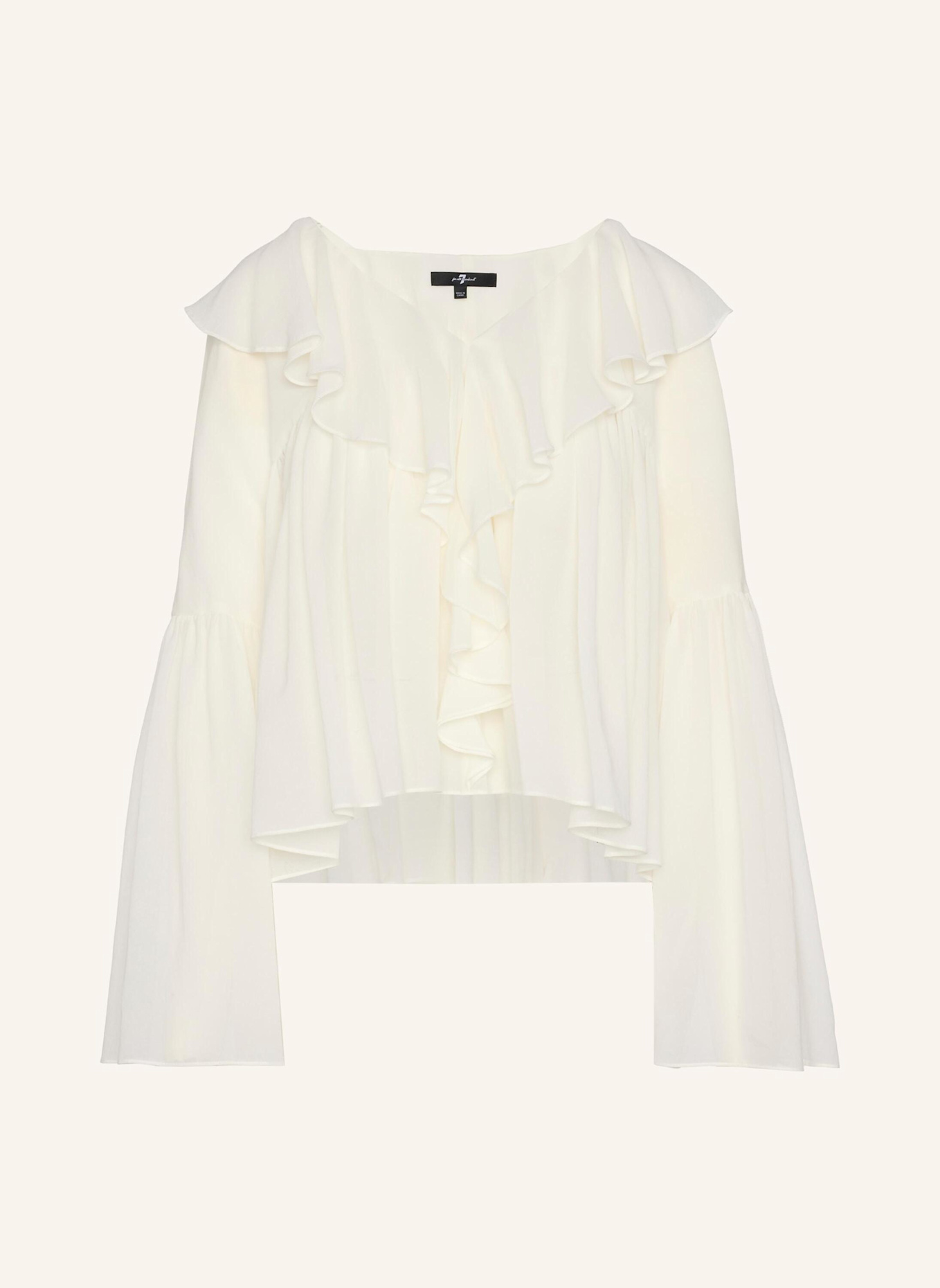 7 for all mankind Woven FLOWY L/S BLOUSE: WEISS