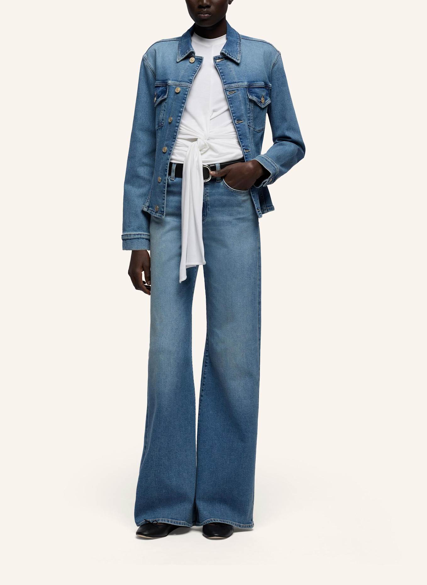 7 for all mankind Jeans LOTTA Wide Leg Fit: BLAU