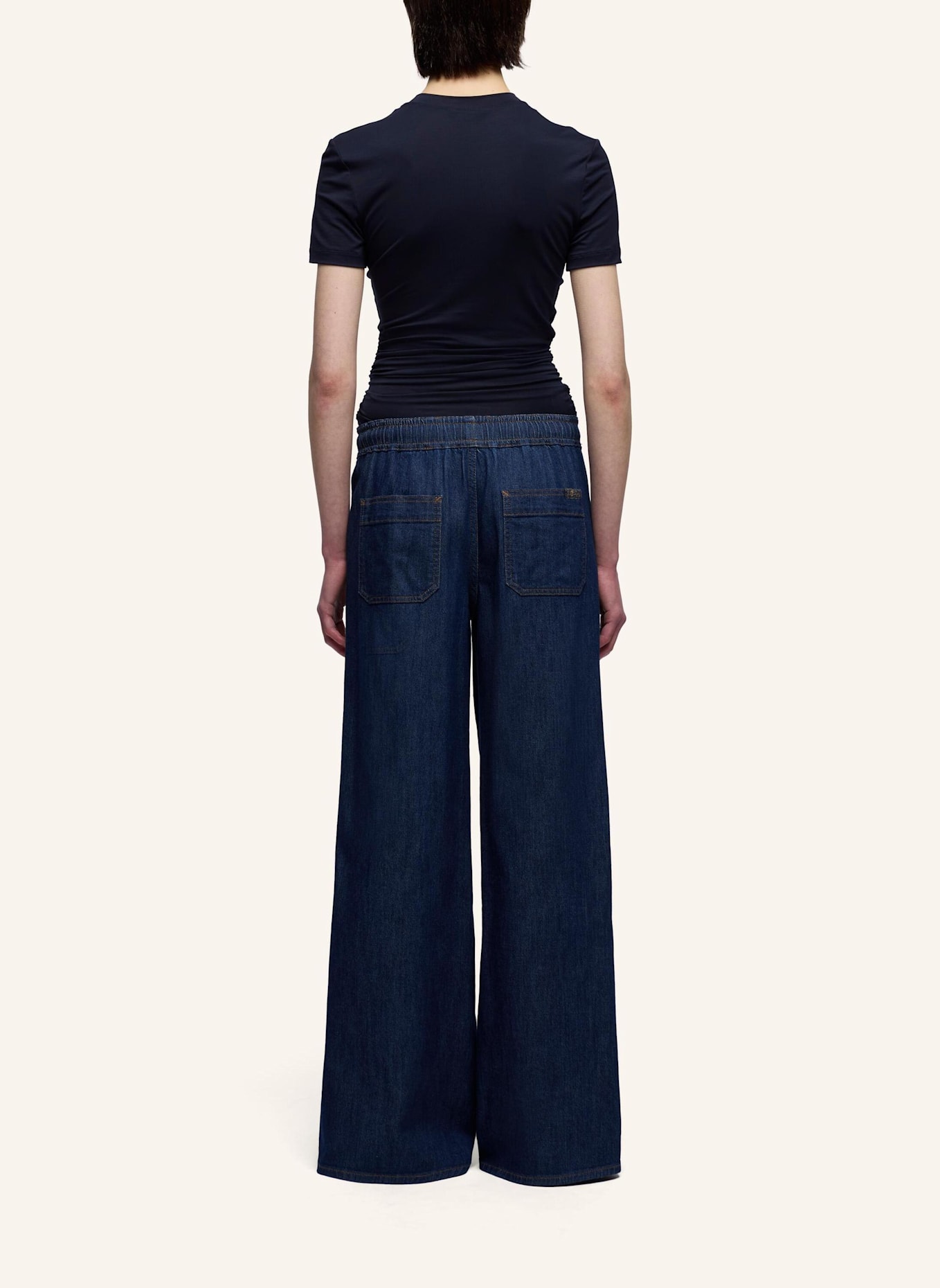 7 for all mankind Jeans UTILITY PULL ON WIDE LEG Wide Leg Fit: BLAU