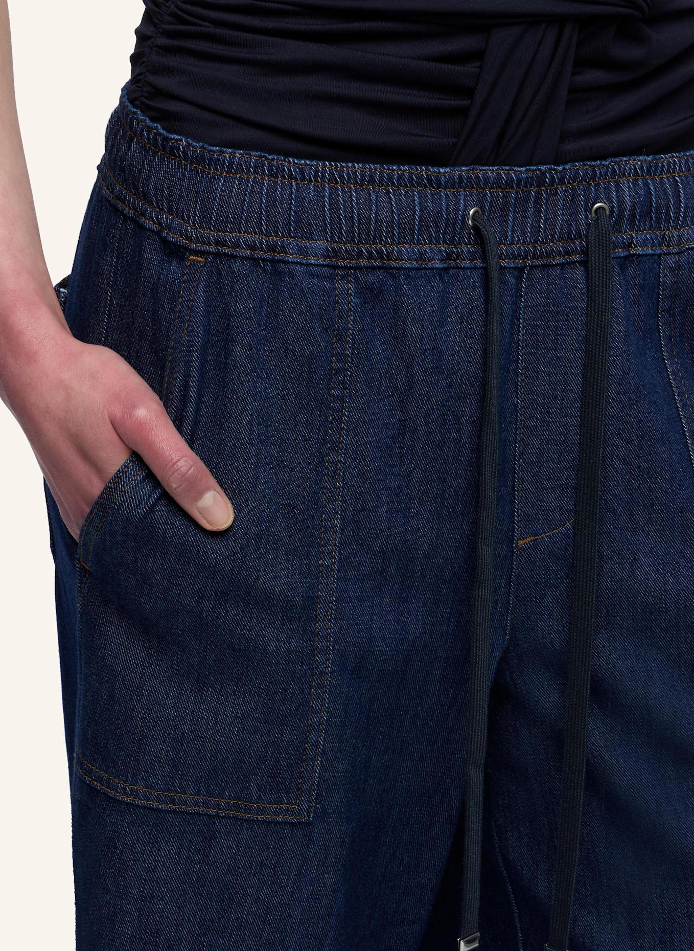 7 for all mankind Jeans UTILITY PULL ON WIDE LEG Wide Leg Fit: BLAU