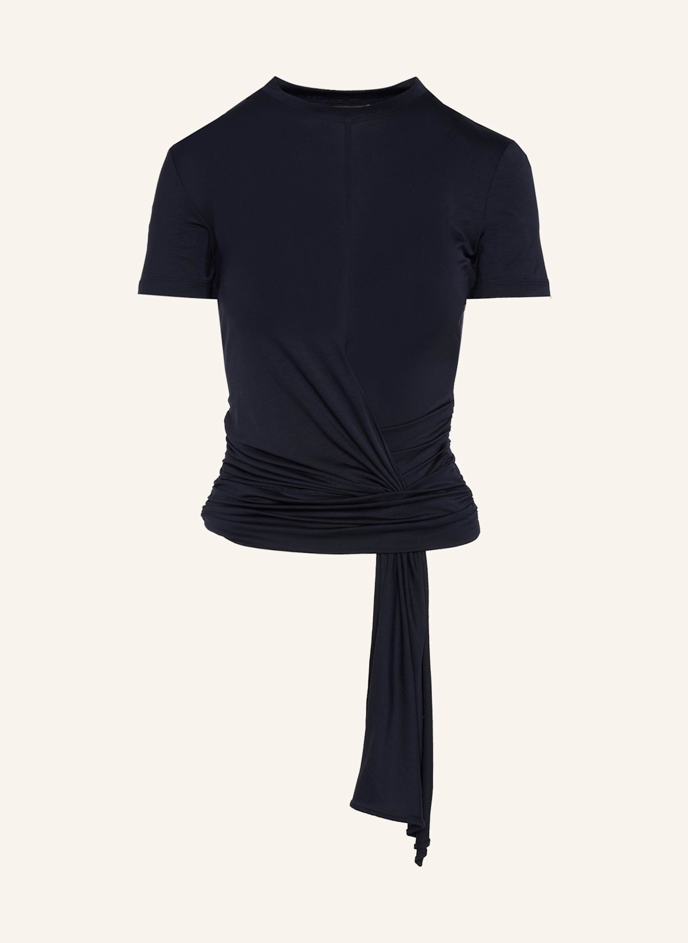 7 for all mankind Knitted FITTED TWIST TEE: BLAU