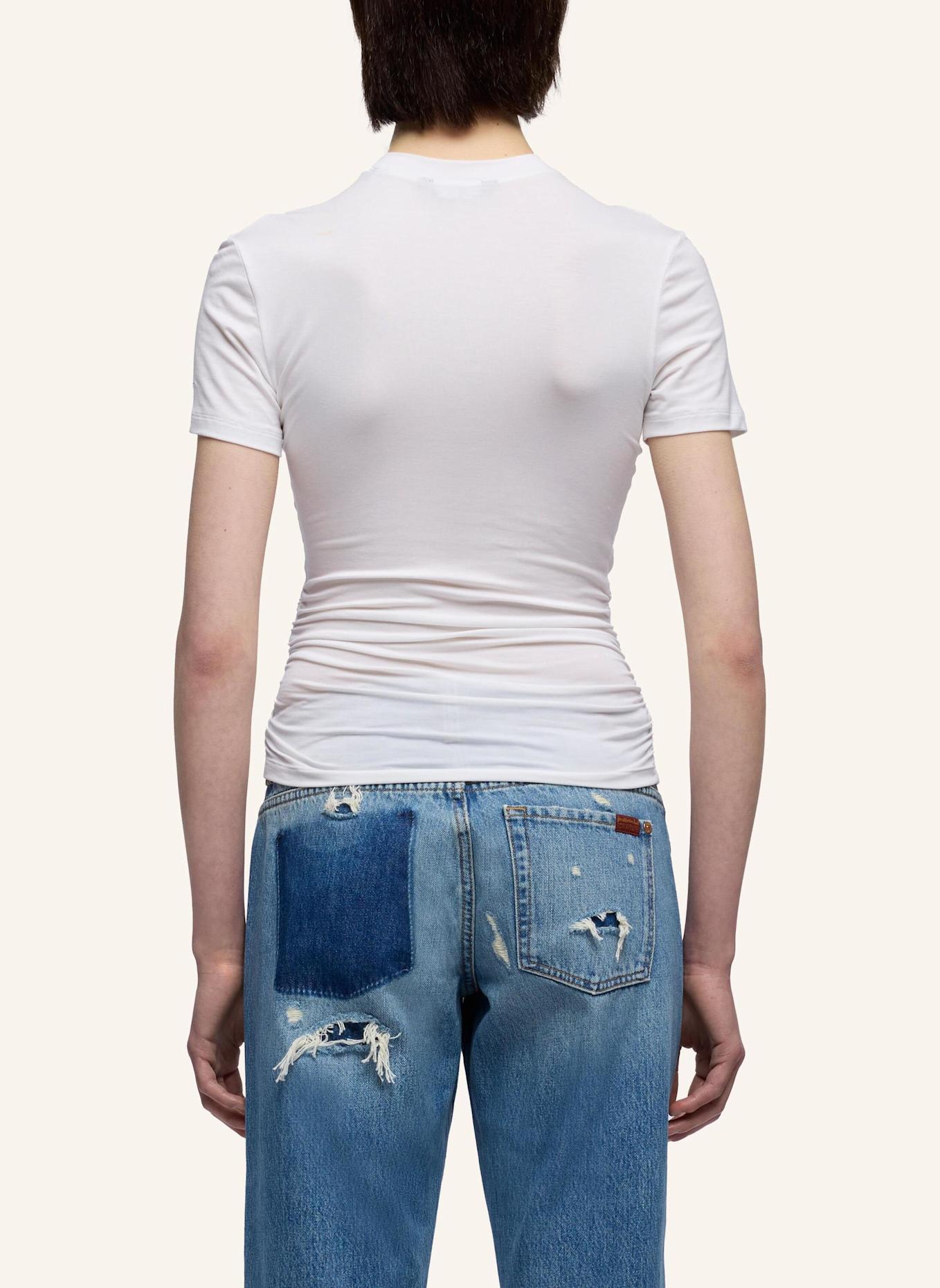 7 for all mankind Knitted FITTED TWIST TEE: WEISS