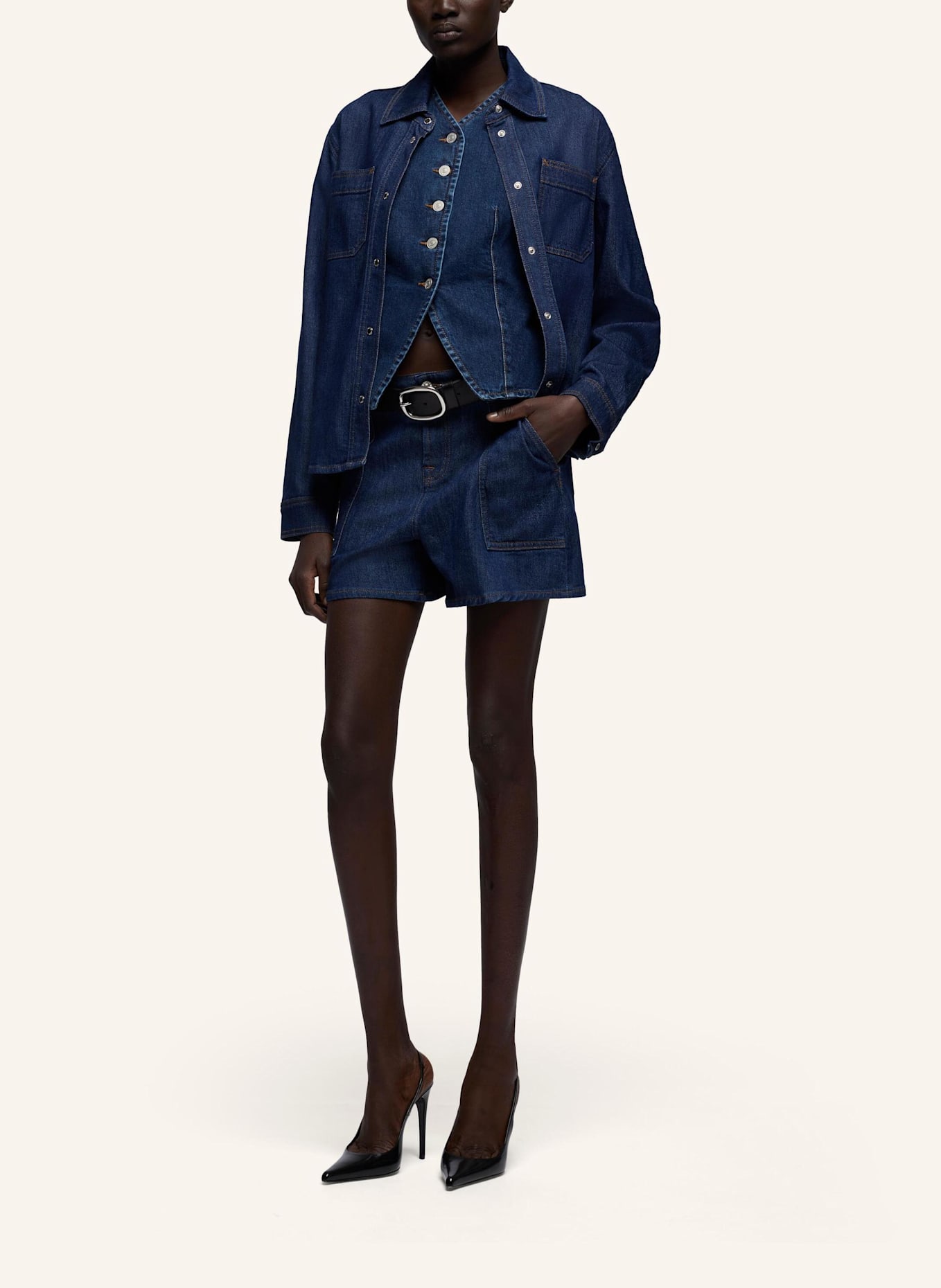 7 for all mankind Shorts UTILITY KORI: BLAU