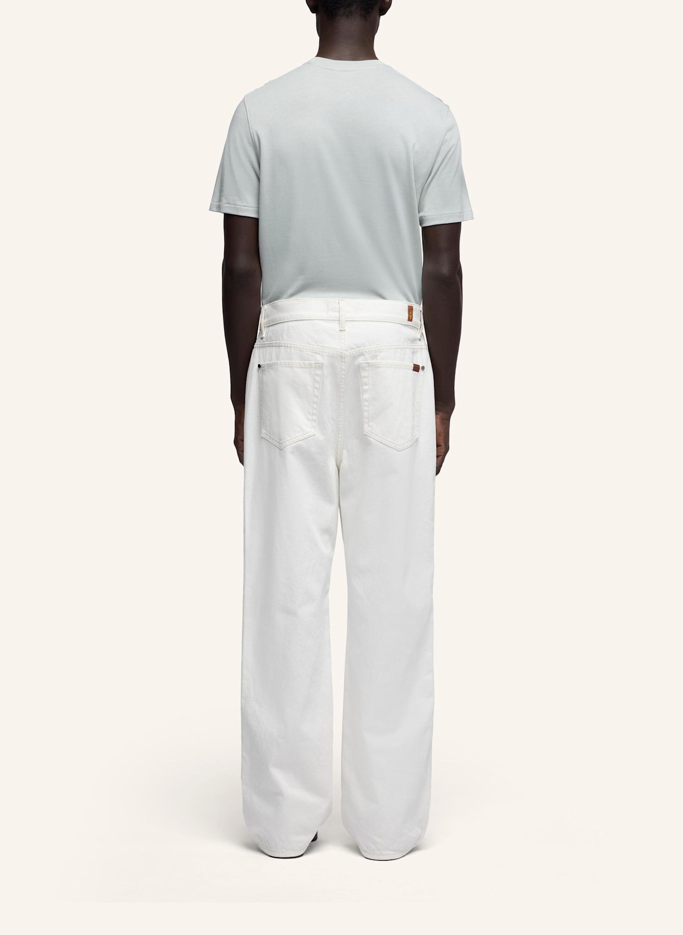 7 for all mankind Pants WIDE LEG Wide Leg Fit: WEISS