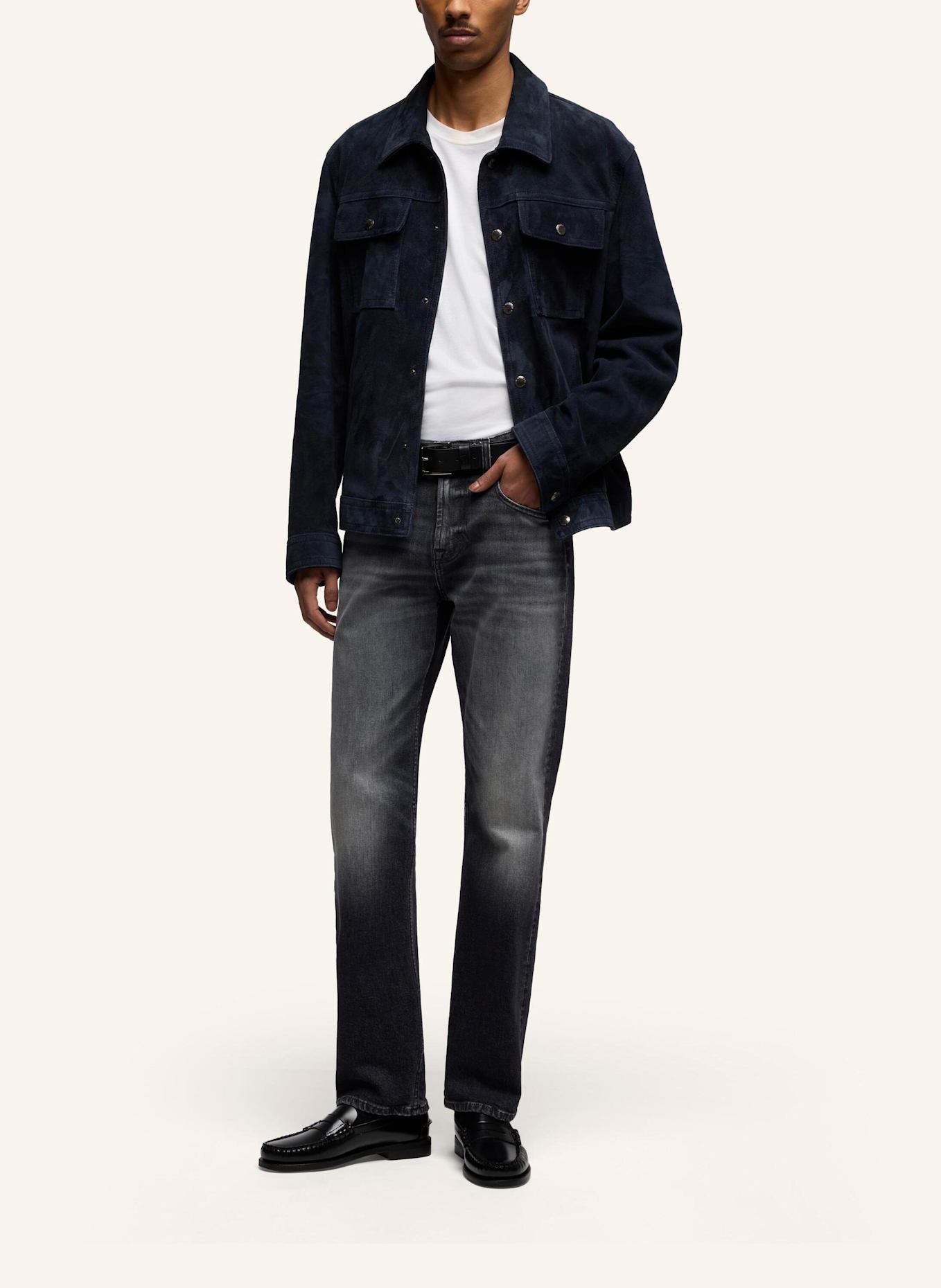 7 for all mankind Jeans THE STRAIGHT 32" Straight Fit: SCHWARZ