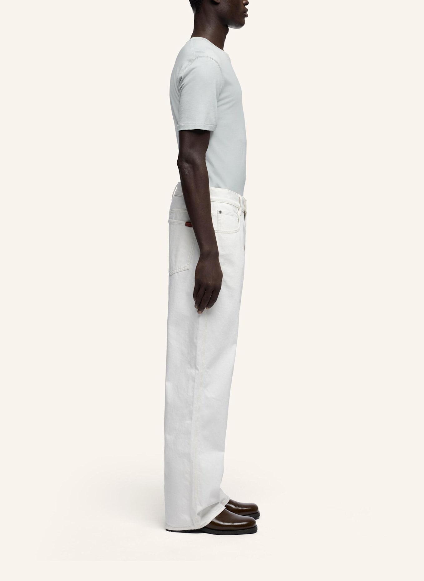 7 for all mankind Pants WIDE LEG Wide Leg Fit: WEISS
