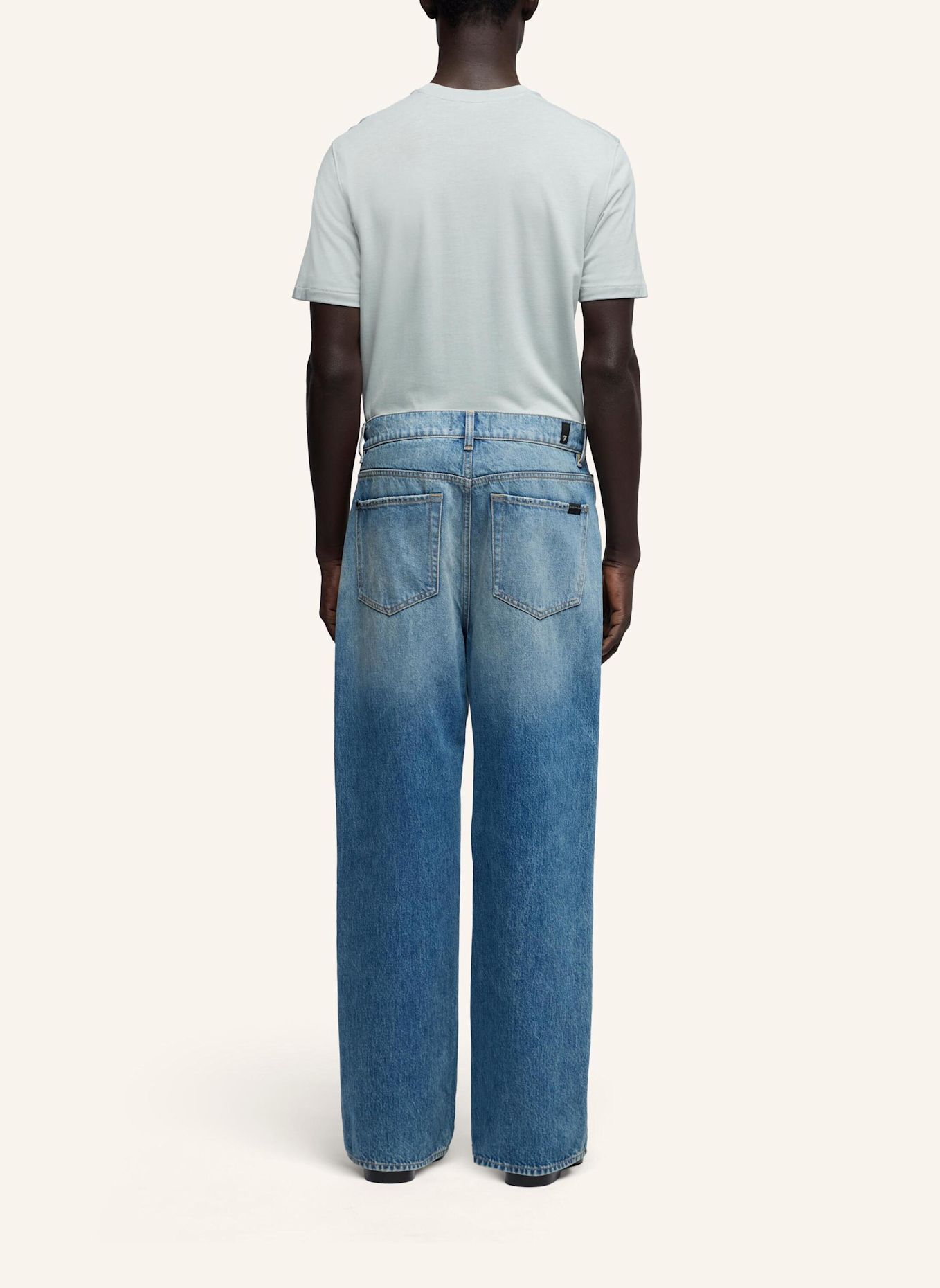 7 for all mankind Jeans WIDE LEG Wide Leg Fit: BLAU