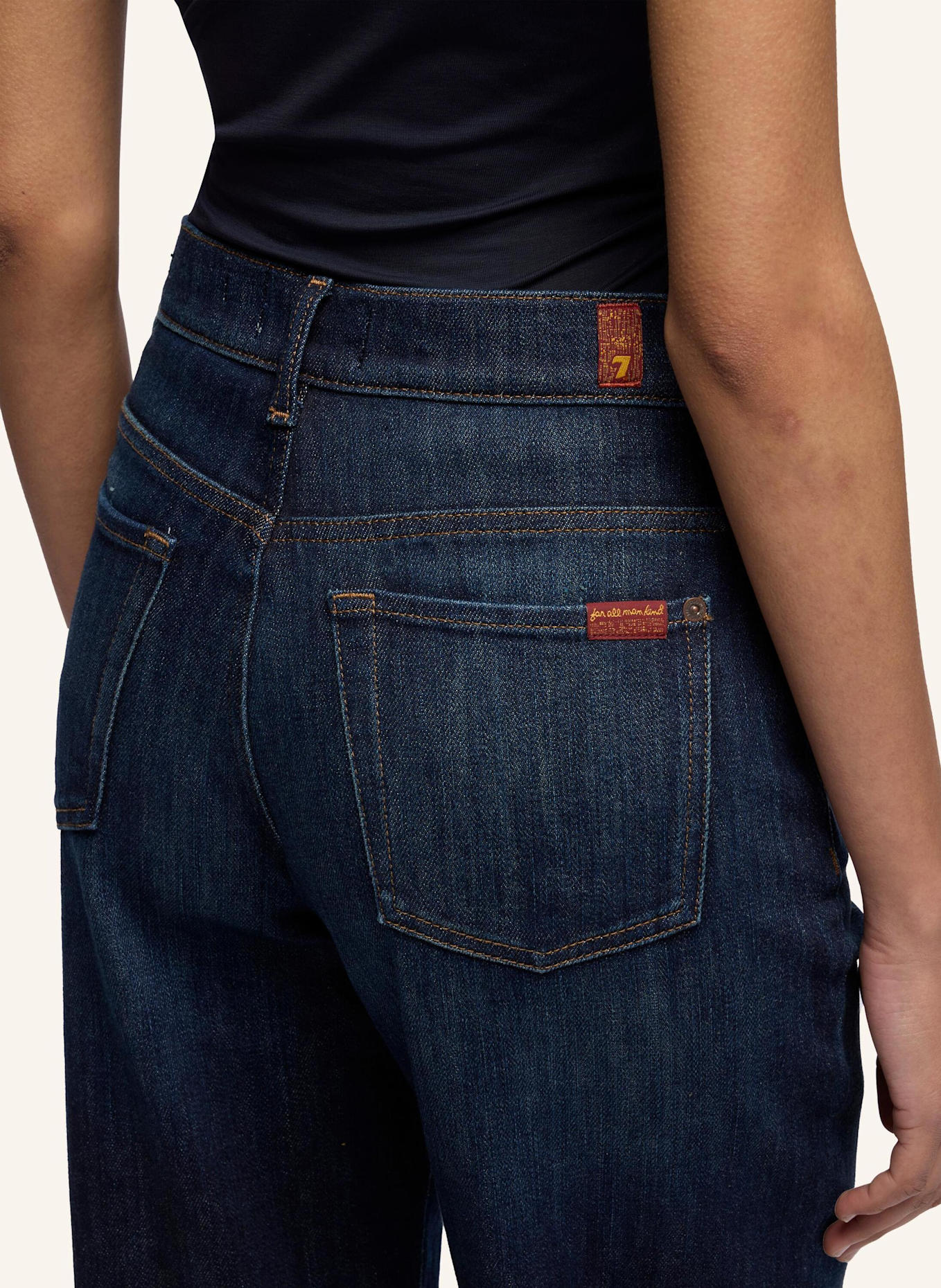 7 for all mankind Jeans STOVEPIPE STRAIGHT Straight Fit: BLAUW