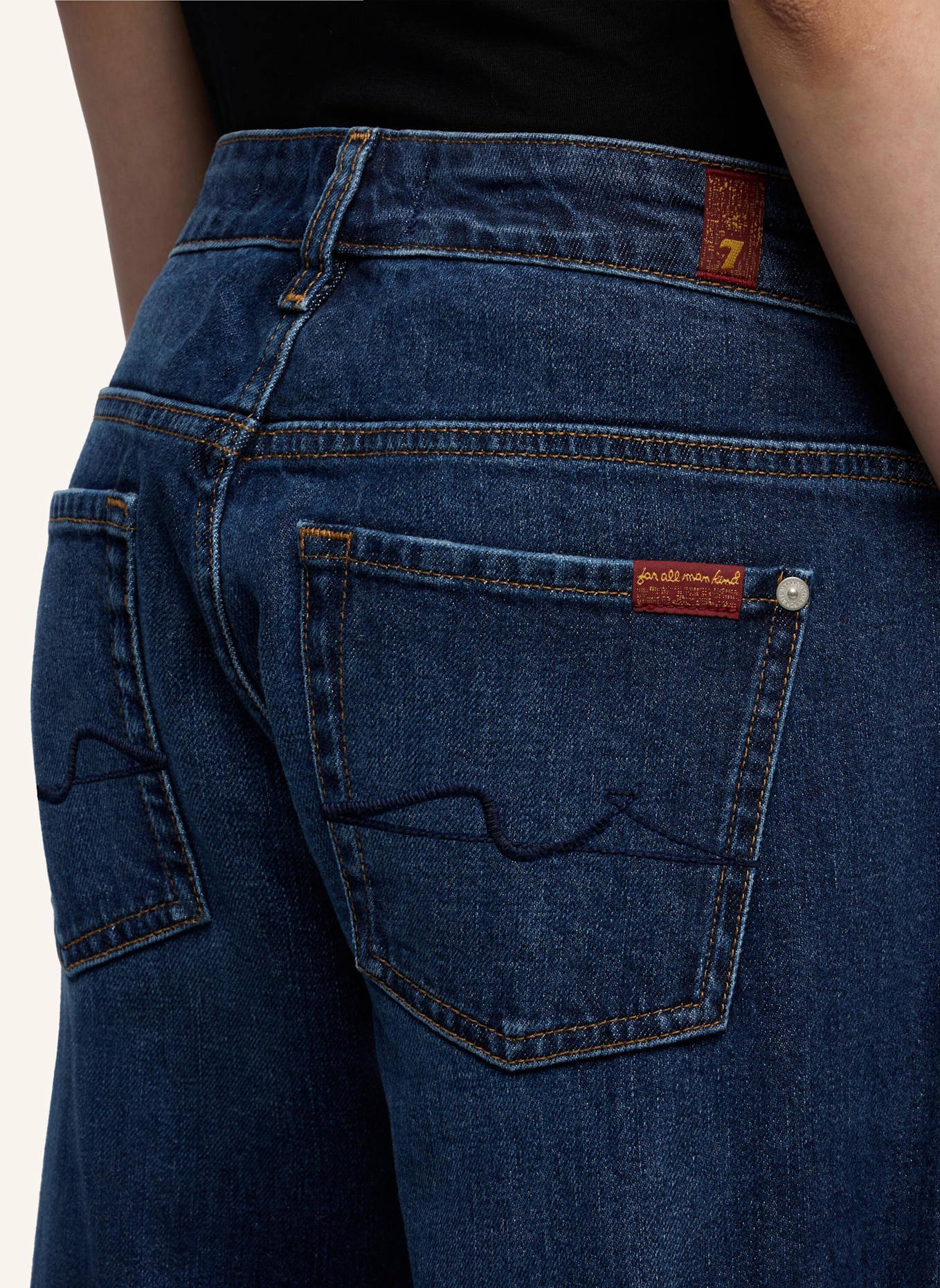 7 for all mankind LOW STRAIGHT Jeans, Straight Fit: BLUE
