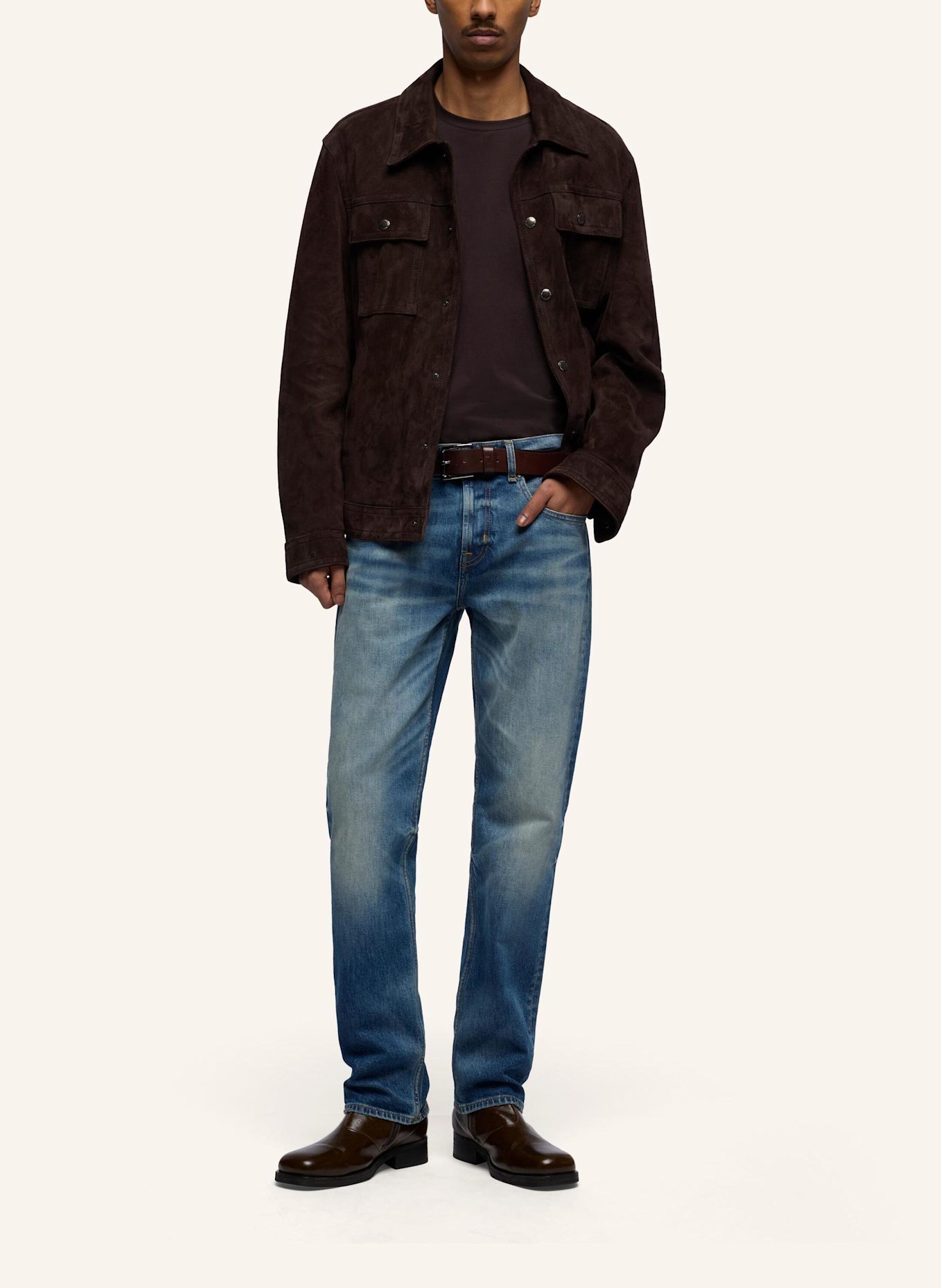 7 for all mankind Jeans THE STRAIGHT 32" Straight Fit: BLAU