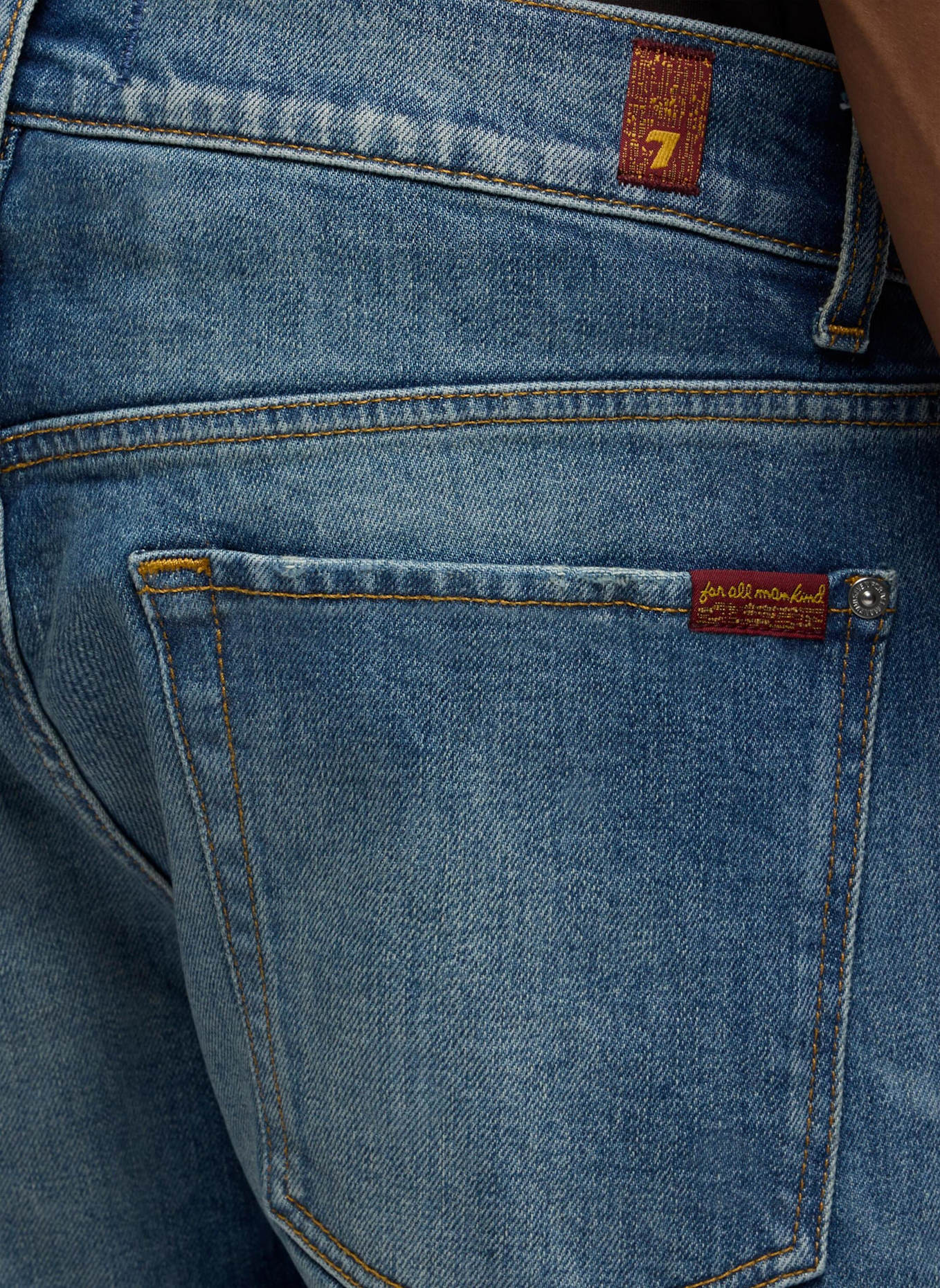7 for all mankind Jeans THE STRAIGHT 32" Straight Fit: BLAU