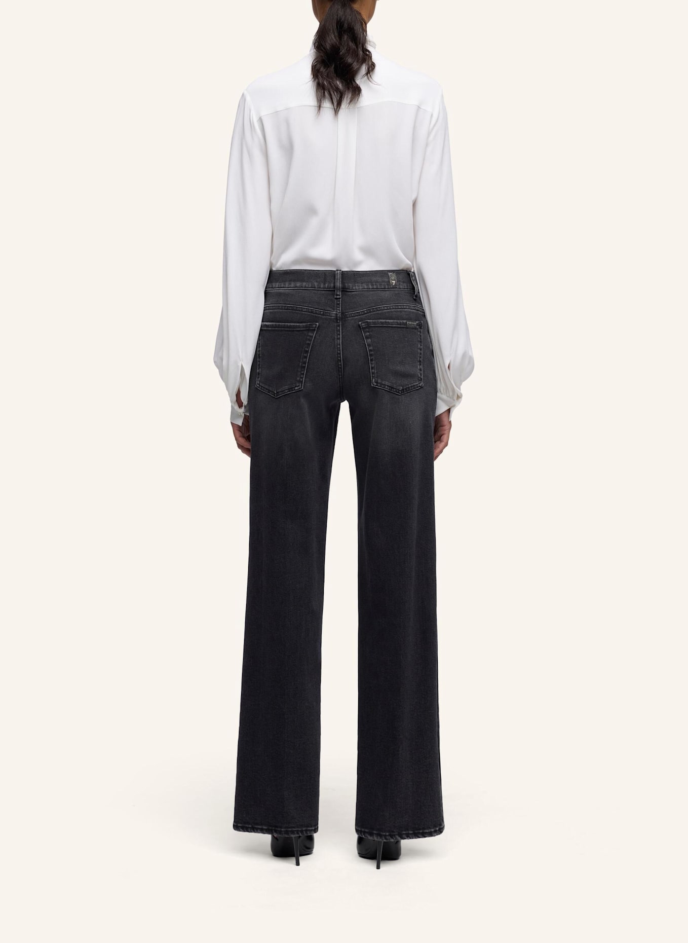7 for all mankind Jeans STOVEPIPE STRAIGHT Straight Fit: SCHWARZ