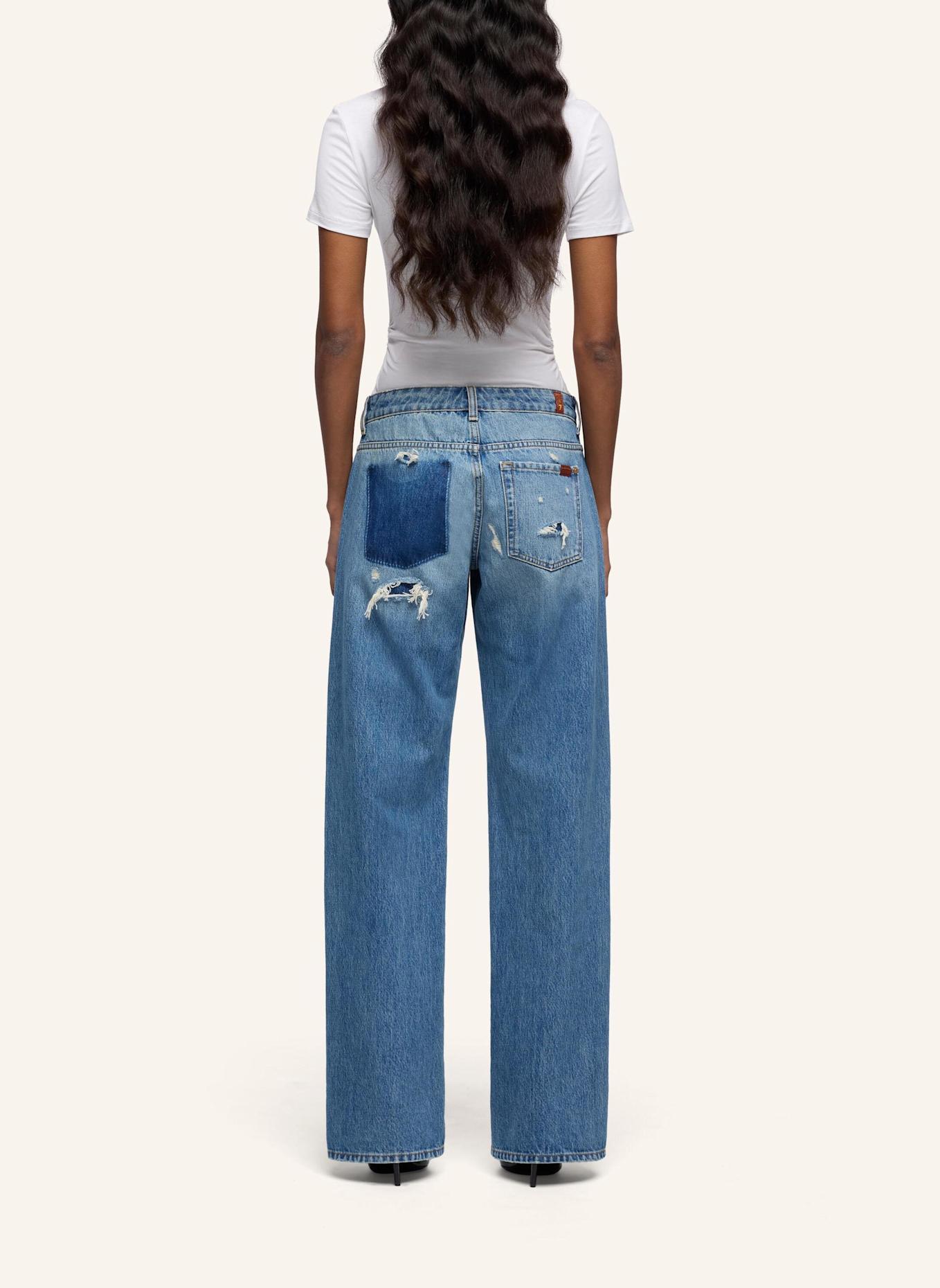 7 for all mankind Jeans LOW STRAIGHT Straight Fit: BLAU