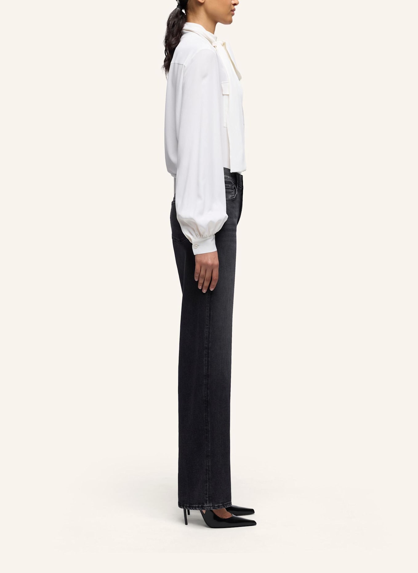 7 for all mankind Jeans STOVEPIPE STRAIGHT Straight Fit: SCHWARZ