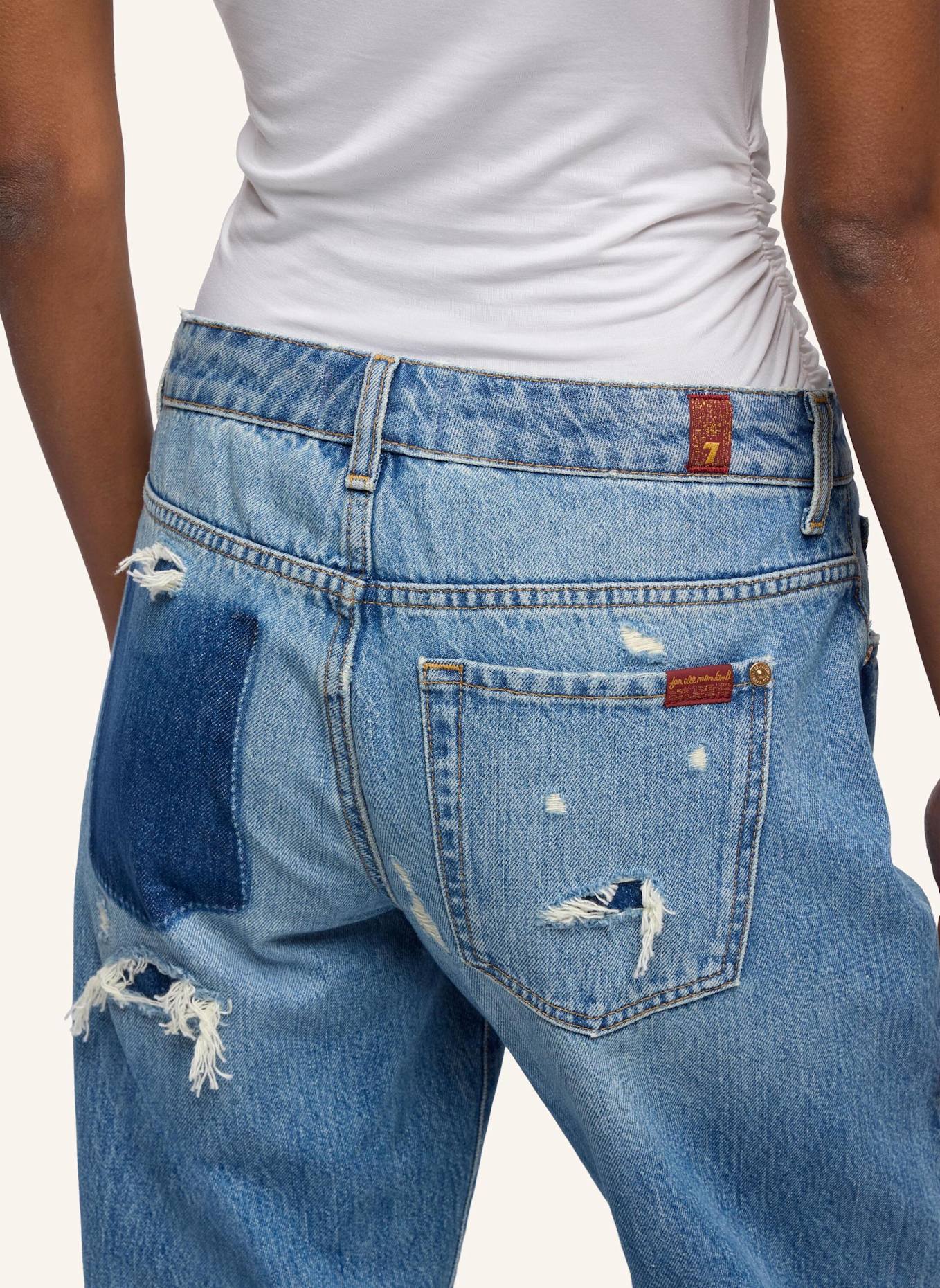 7 for all mankind Jeans LOW STRAIGHT Straight Fit: BLAU