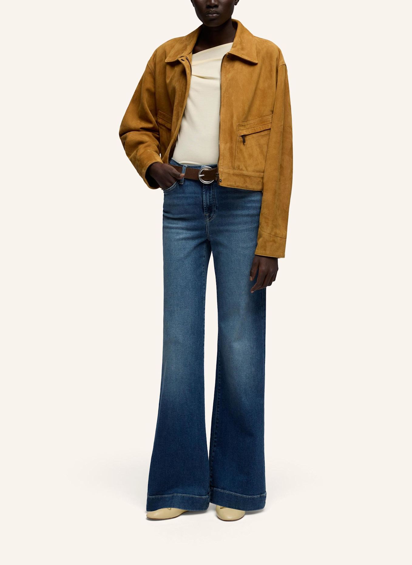 7 for all mankind Flared Jeans MODERN DOJO: BLAU