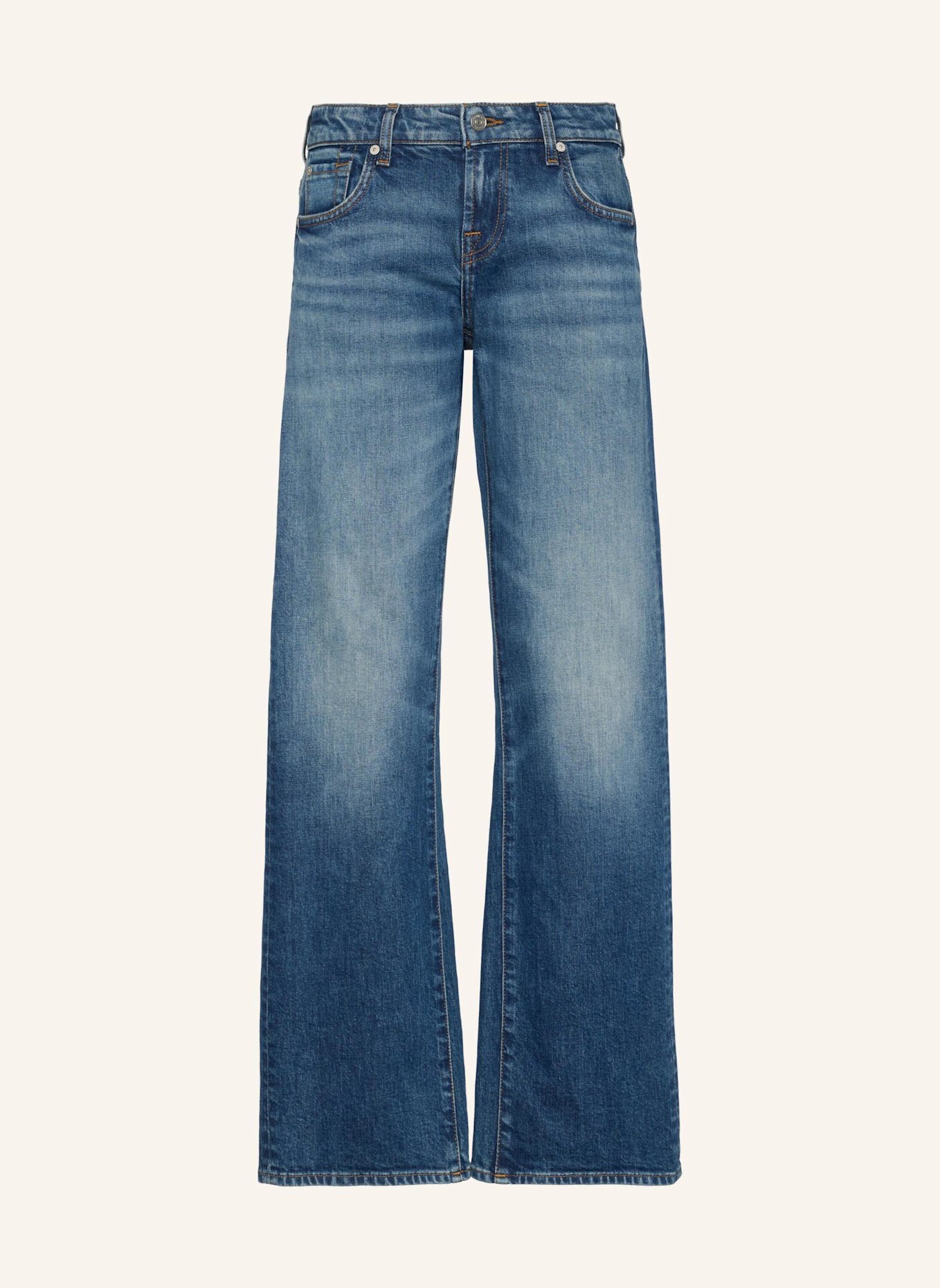 7 for all mankind Jeans LOW STRAIGHT Straight Fit: BLAU