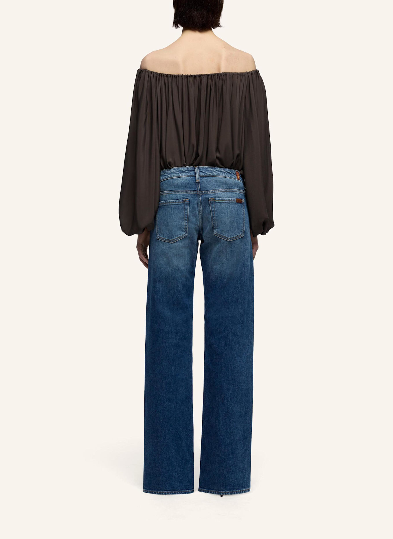 7 for all mankind Jeans LOW STRAIGHT Straight Fit: BLAU