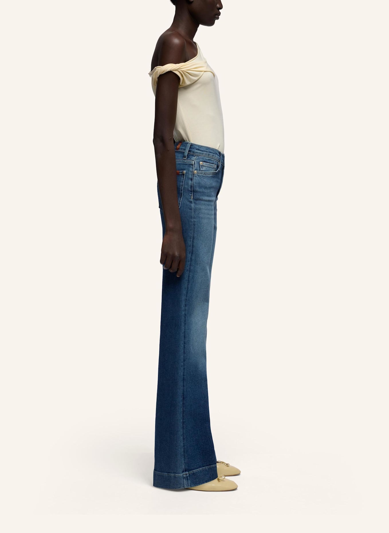 7 for all mankind Flared Jeans MODERN DOJO: BLAU
