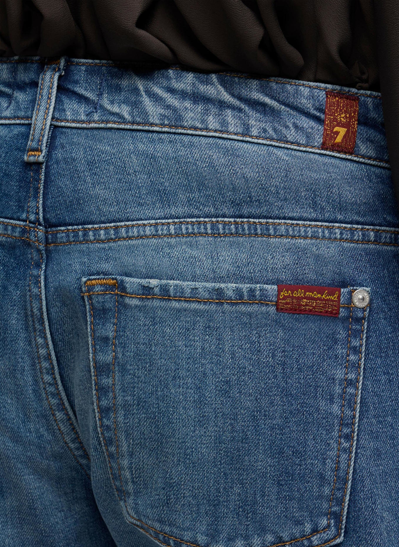 7 for all mankind Jeans LOW STRAIGHT Straight Fit: BLAU