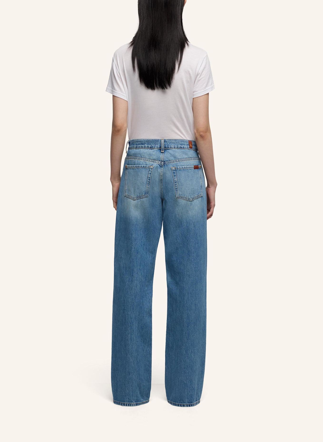 7 for all mankind Jeans TESS TROUSER Wide Leg Fit: BLAU