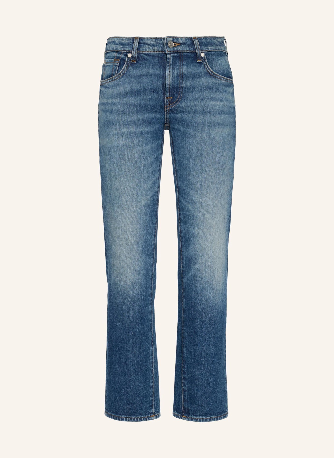7 for all mankind Jeans LOW CIGARETTE Slim Fit: BLAU