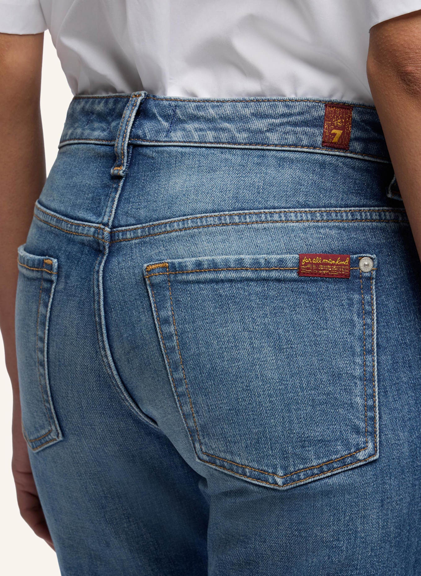 7 for all mankind Jeans LOW CIGARETTE Slim Fit: BLAU