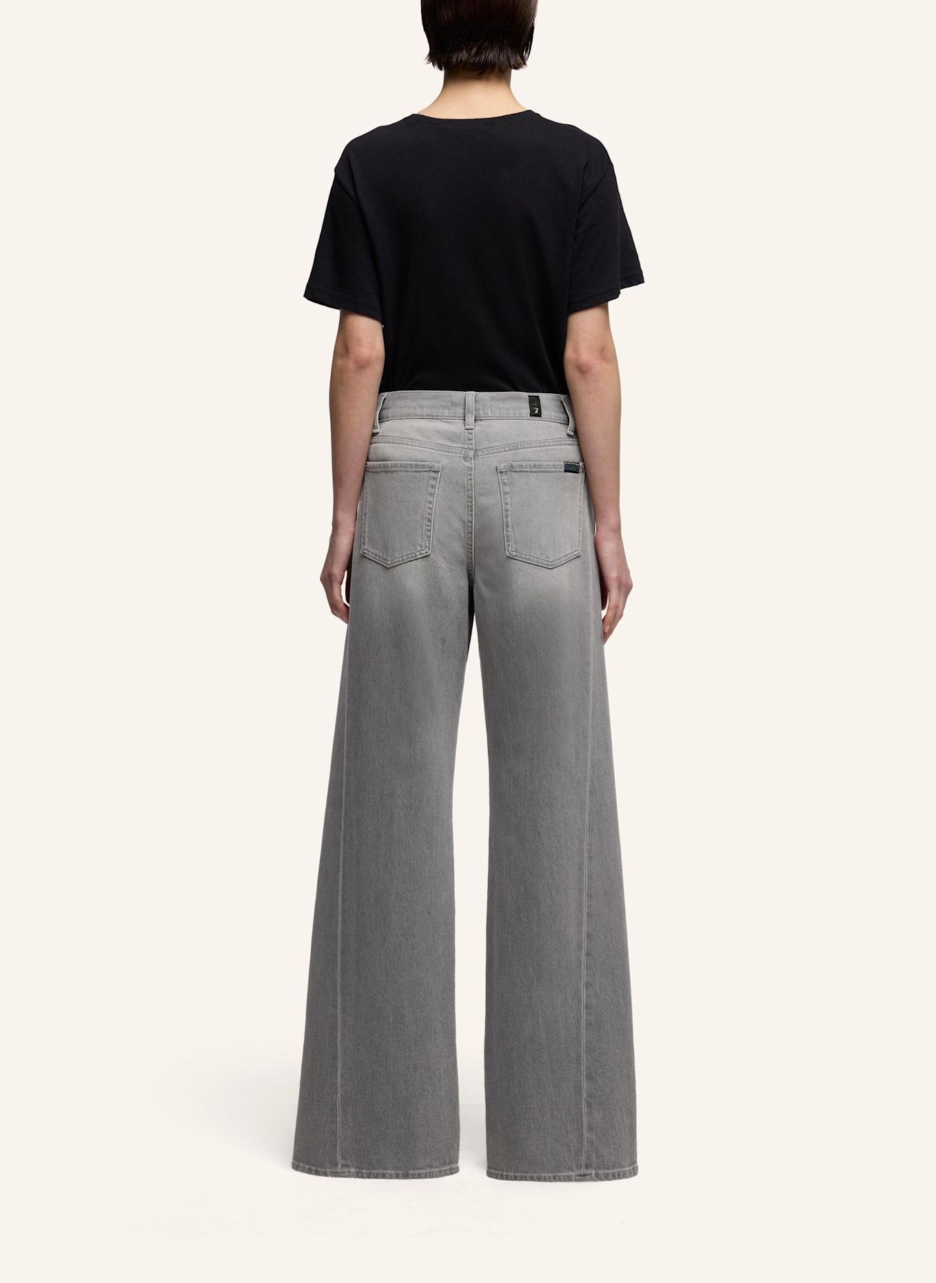 7 for all mankind Jeans LOTTA TAILORLESS Wide Leg Fit: GRAU