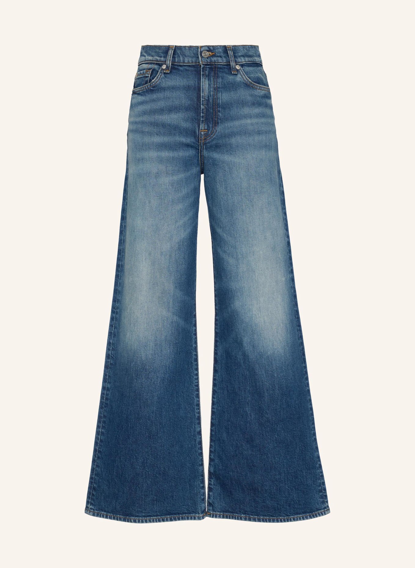 7 for all mankind Jeans LOTTA TAILORLESS met wijde pijpen: BLAUW