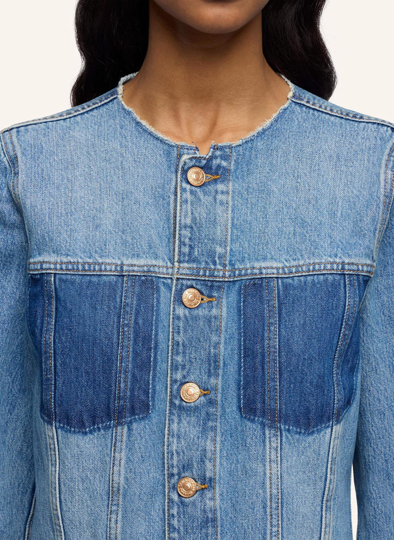7 for all mankind Denim VICKY JACKET: BLAU