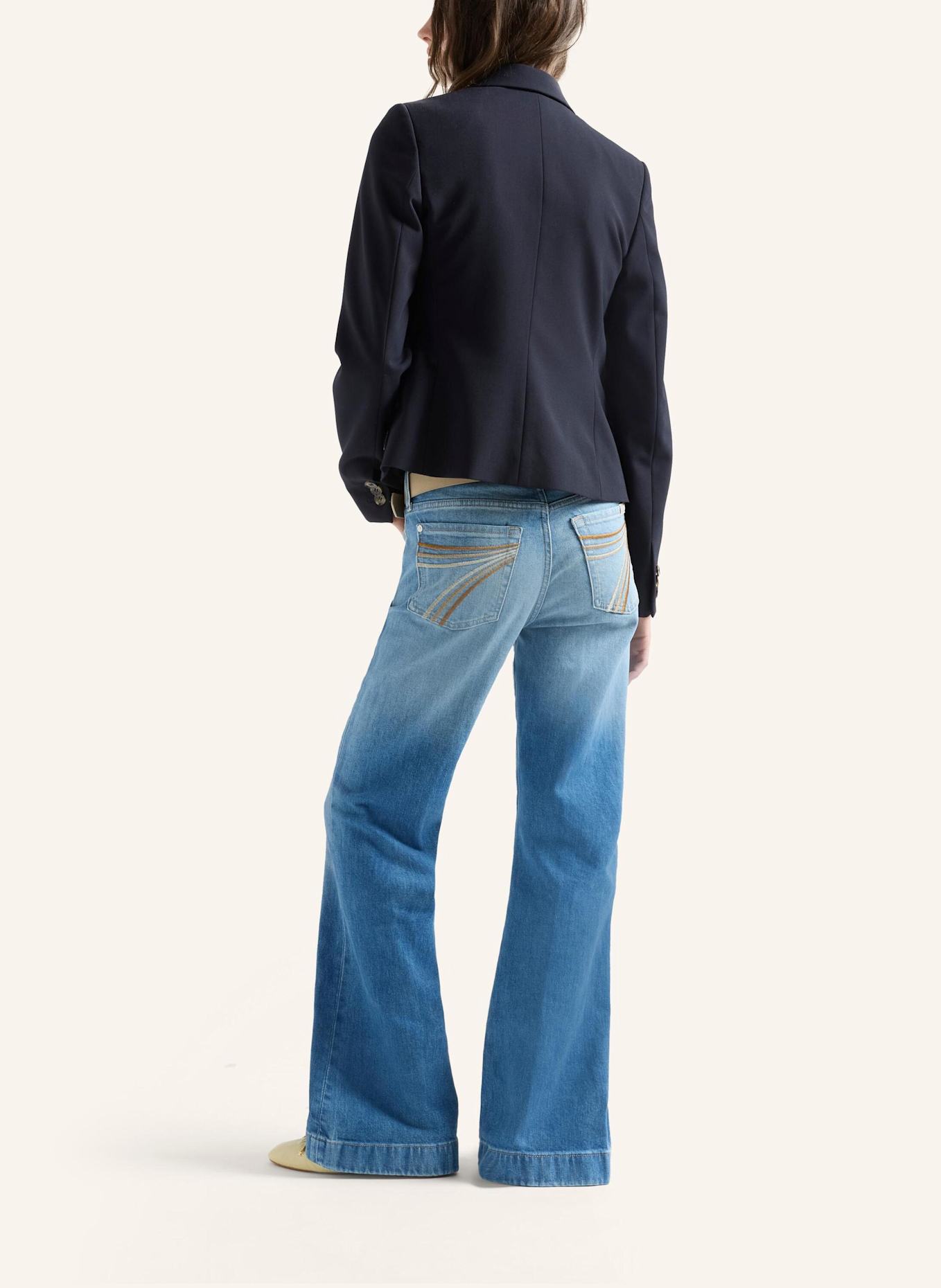 7 for all mankind Jeans DOJO TAILORLESS Flare Fit: BLAU