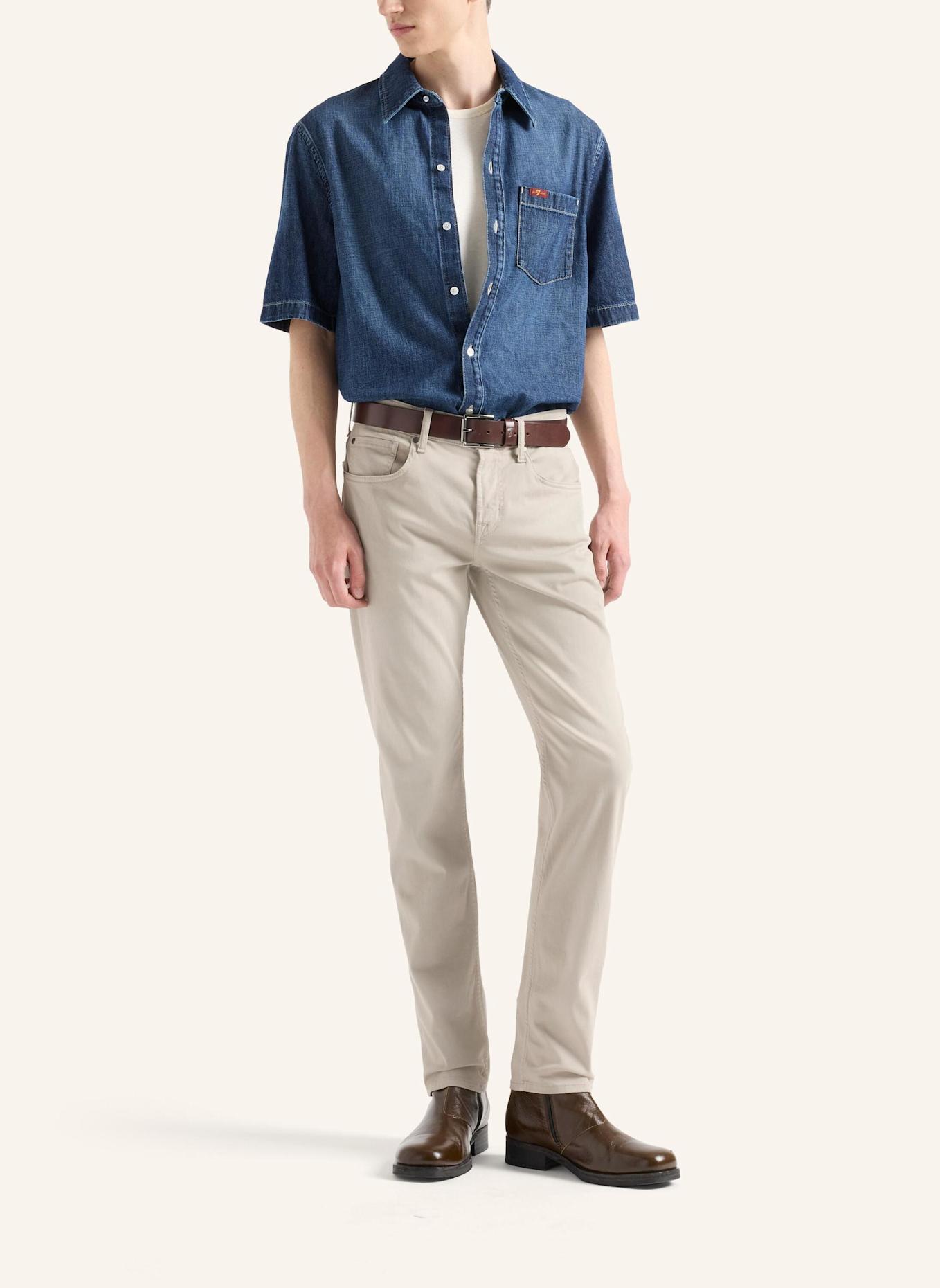 7 for all mankind Denim S/S REGULAR SHIRT: BLAU