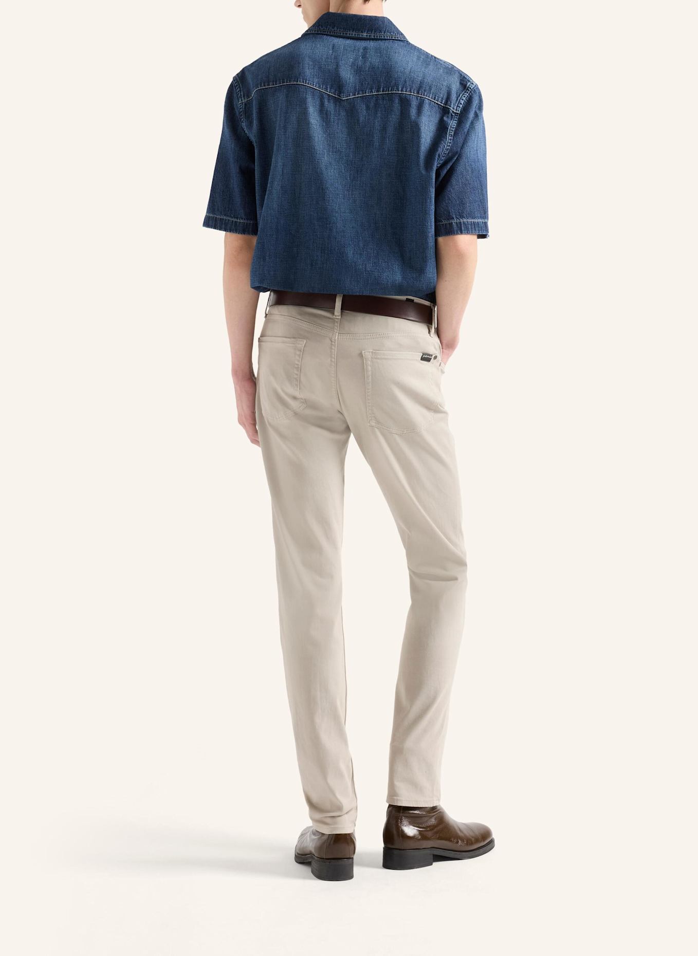 7 for all mankind Denim S/S REGULAR SHIRT: BLAU