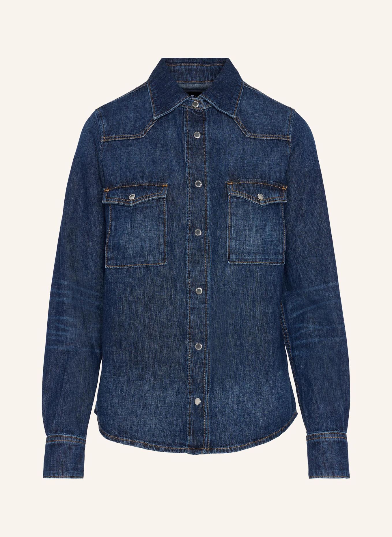 7 for all mankind Denim WESTERN SHIRT Shirt fit: BLAUW