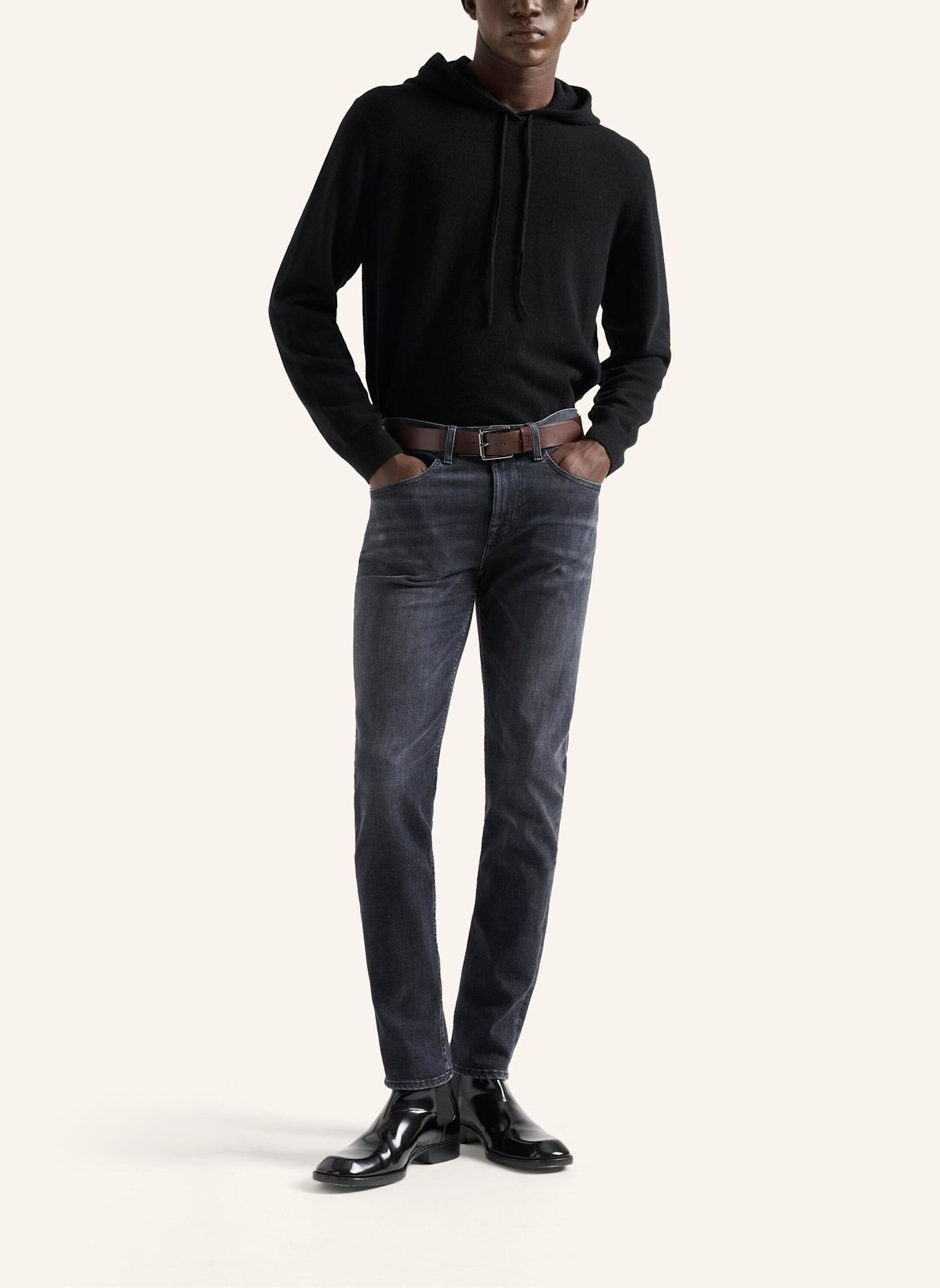 7 for all mankind Jeans SLIMMY TAPERED Skinny fit: DUNKELBLAU / SCHWARZ