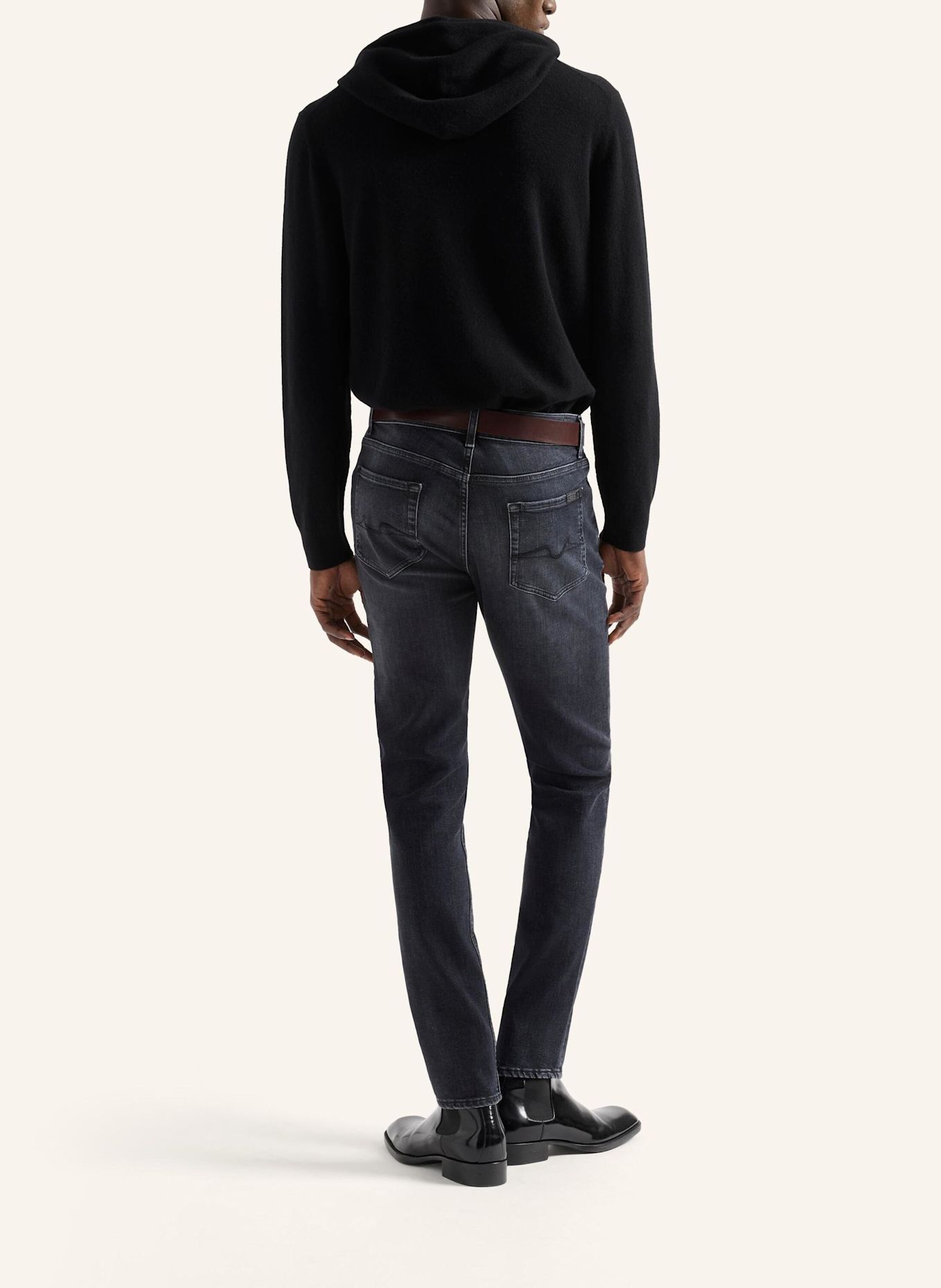 7 for all mankind Jeans SLIMMY TAPERED Skinny fit: DUNKELBLAU / SCHWARZ