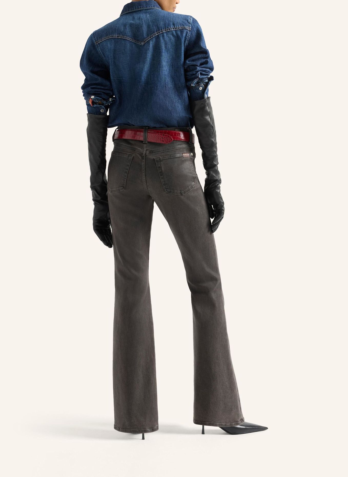 7 for all mankind Denim WESTERN SHIRT Shirt fit: BLAUW