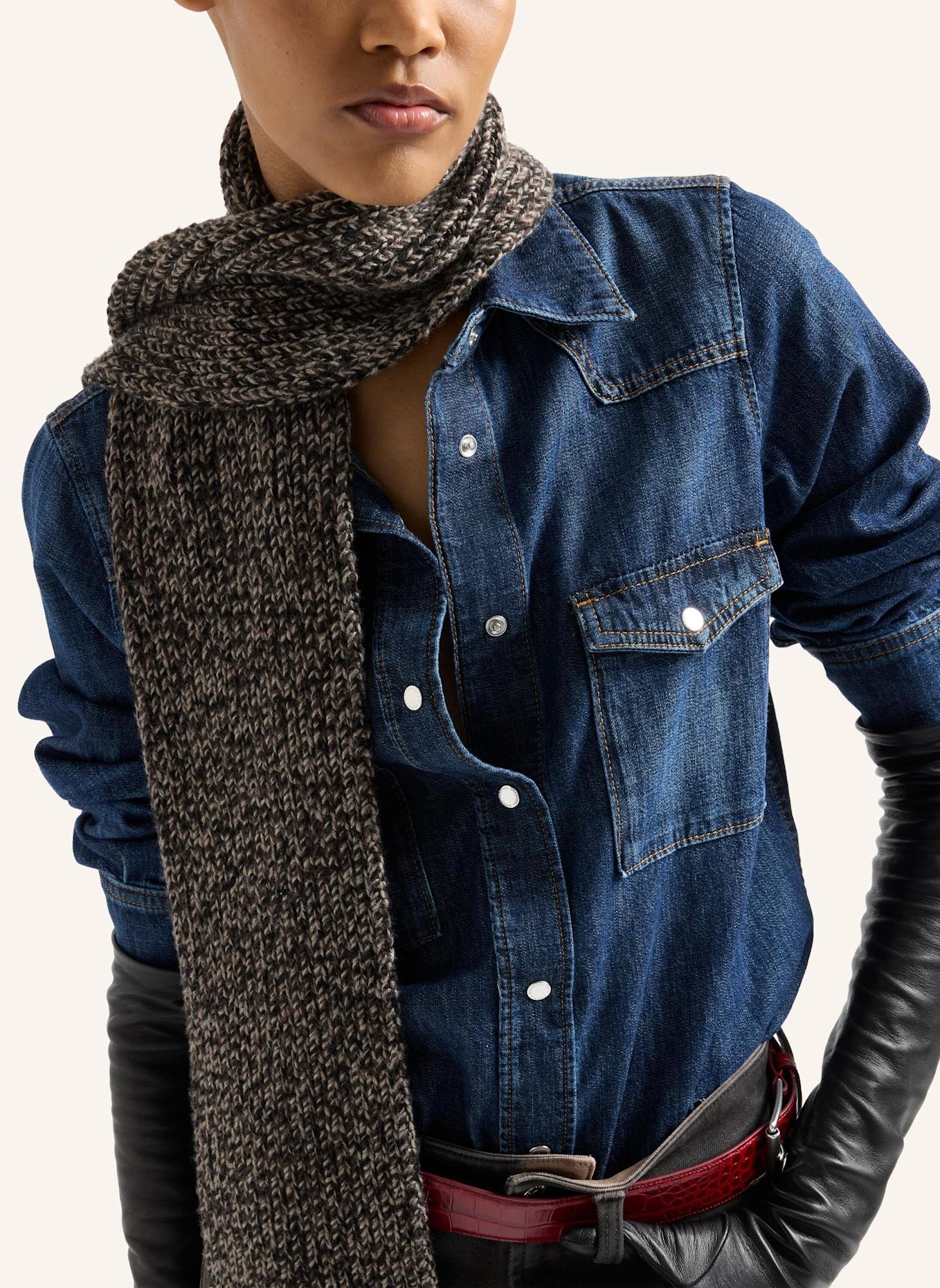7 for all mankind Denim WESTERN SHIRT Shirt fit: BLAUW